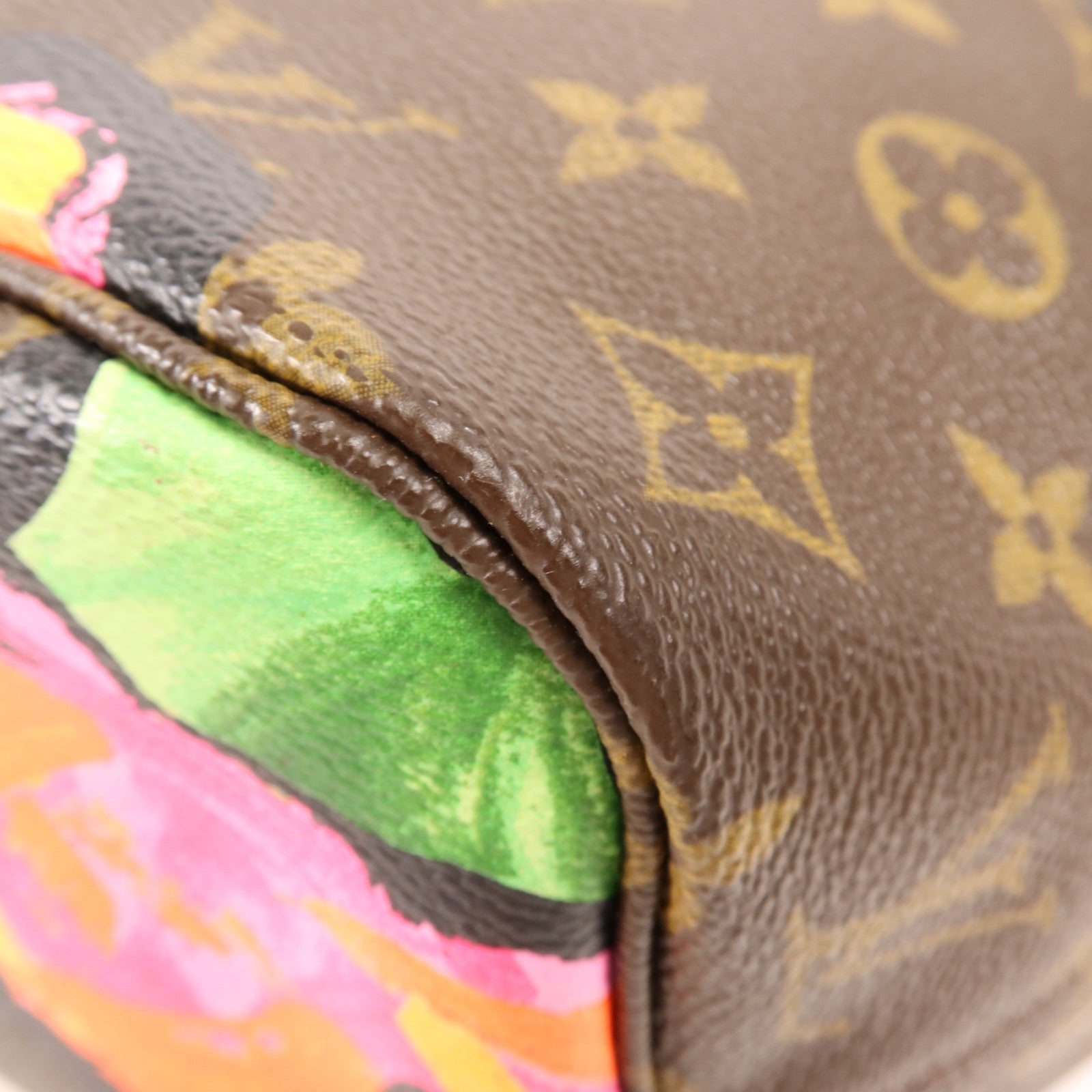 LOUIS VUITTON Monogram Rose Tote Neverfull MM金扣肩背袋