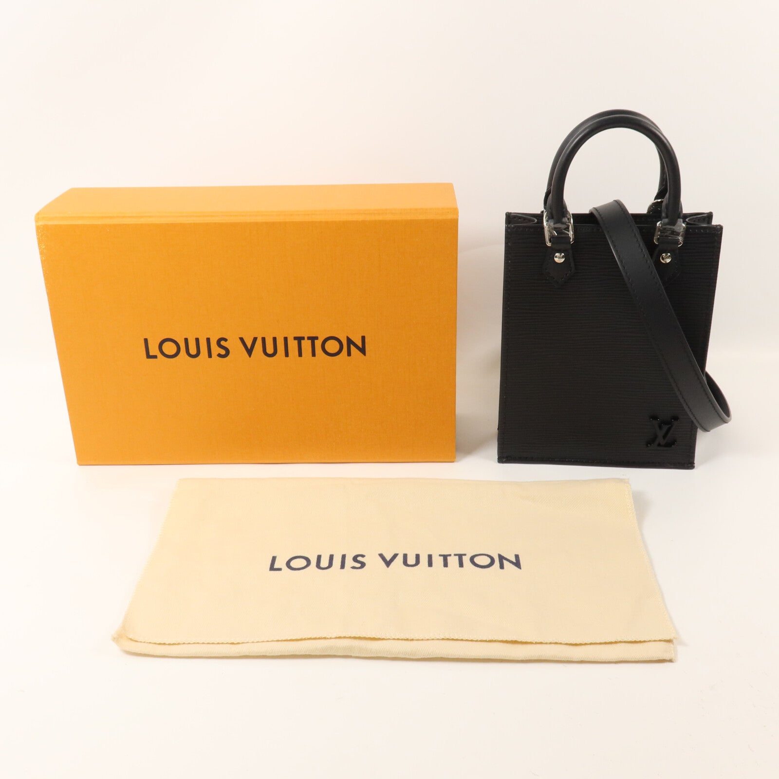 LOUIS VUITTON Epi Petit Sac Plat手挽肩背兩用袋