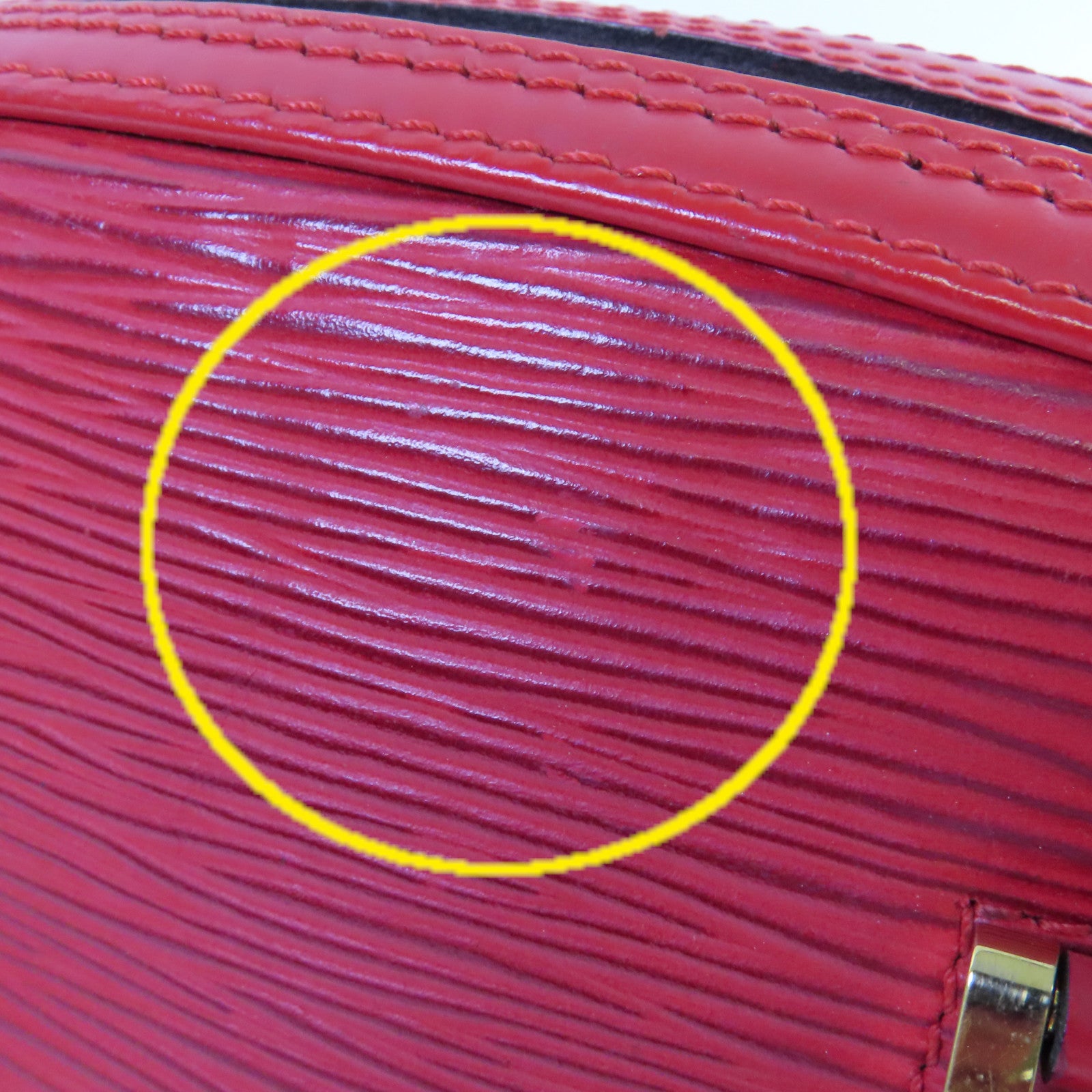 LOUIS VUITTON 【激減優惠】Epi Jasmin Handbag金扣手挽袋紅色