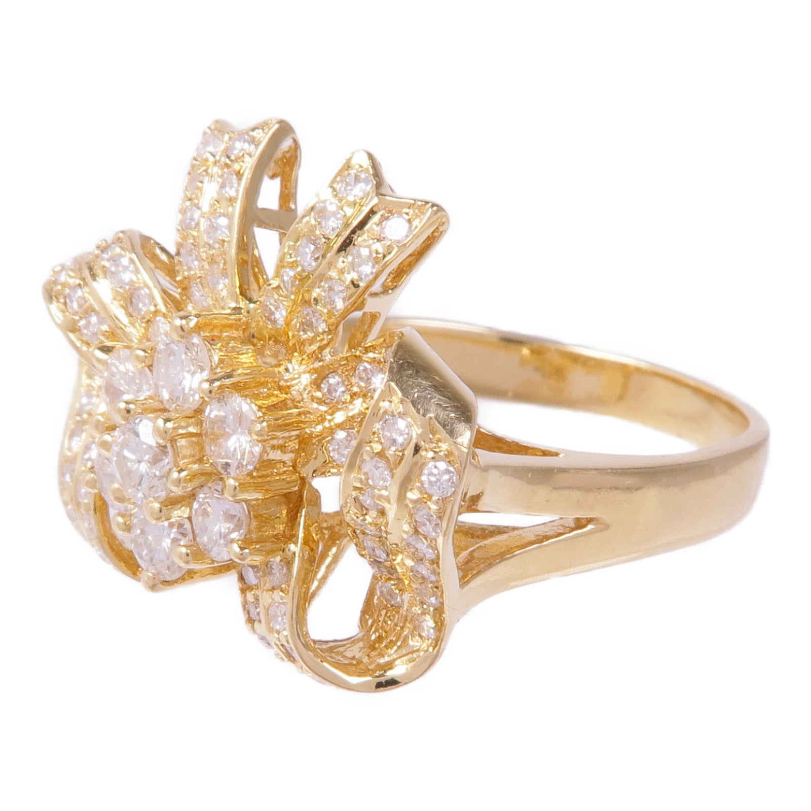 JEWELRY 18K黃金Diamond Ring鑽石戒指US#7.25