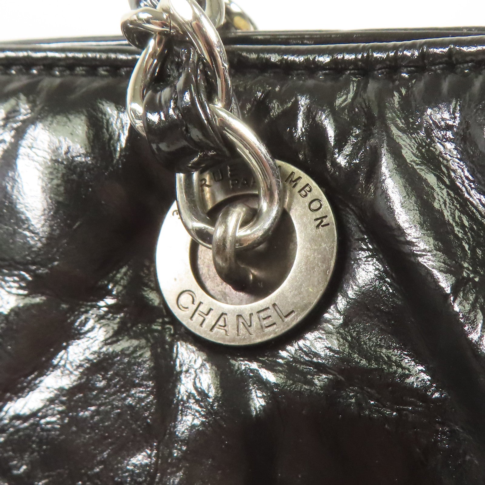CHANEL 皮革Shoulder Bag鏈帶肩背袋