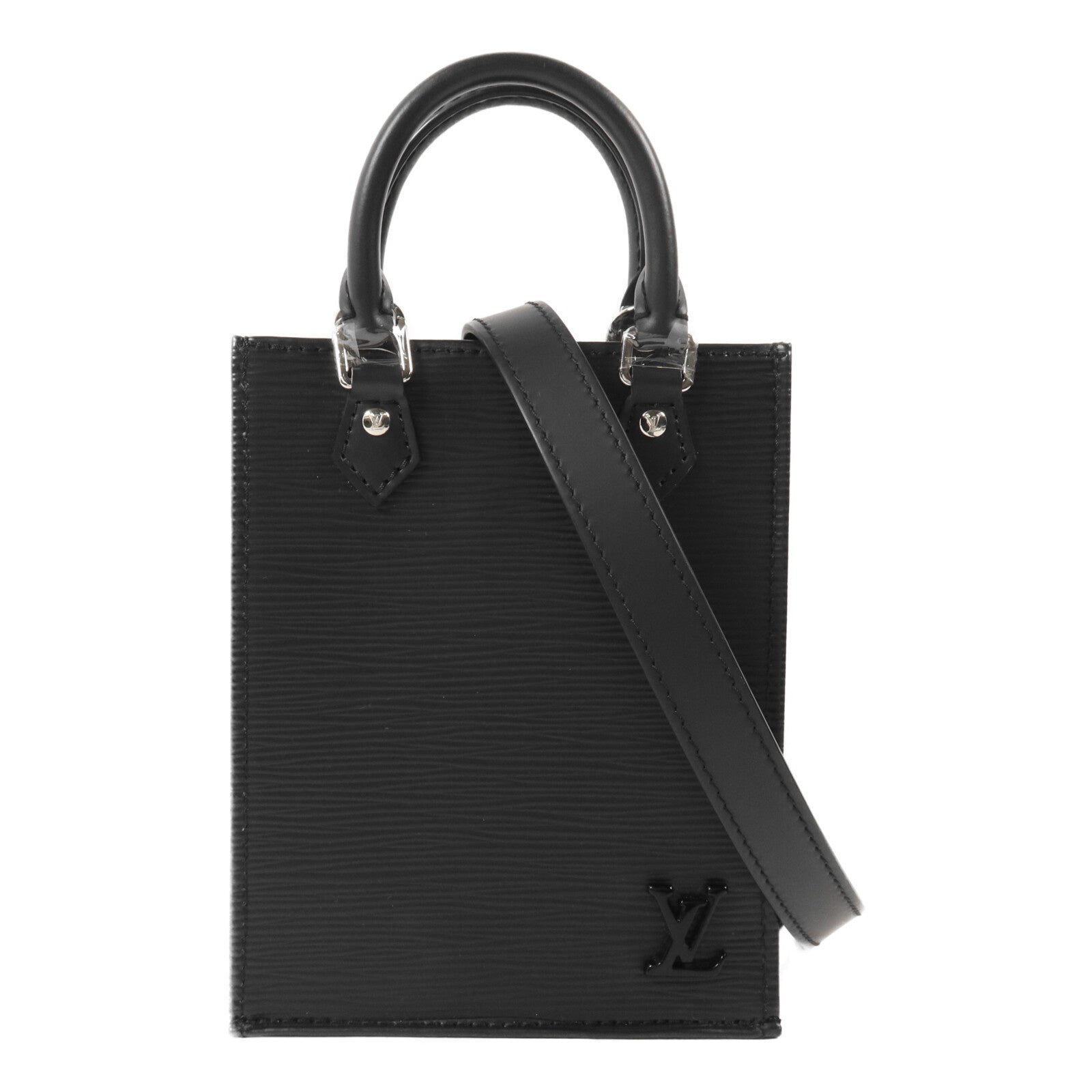 LOUIS VUITTON Epi Petit Sac Plat手挽肩背兩用袋