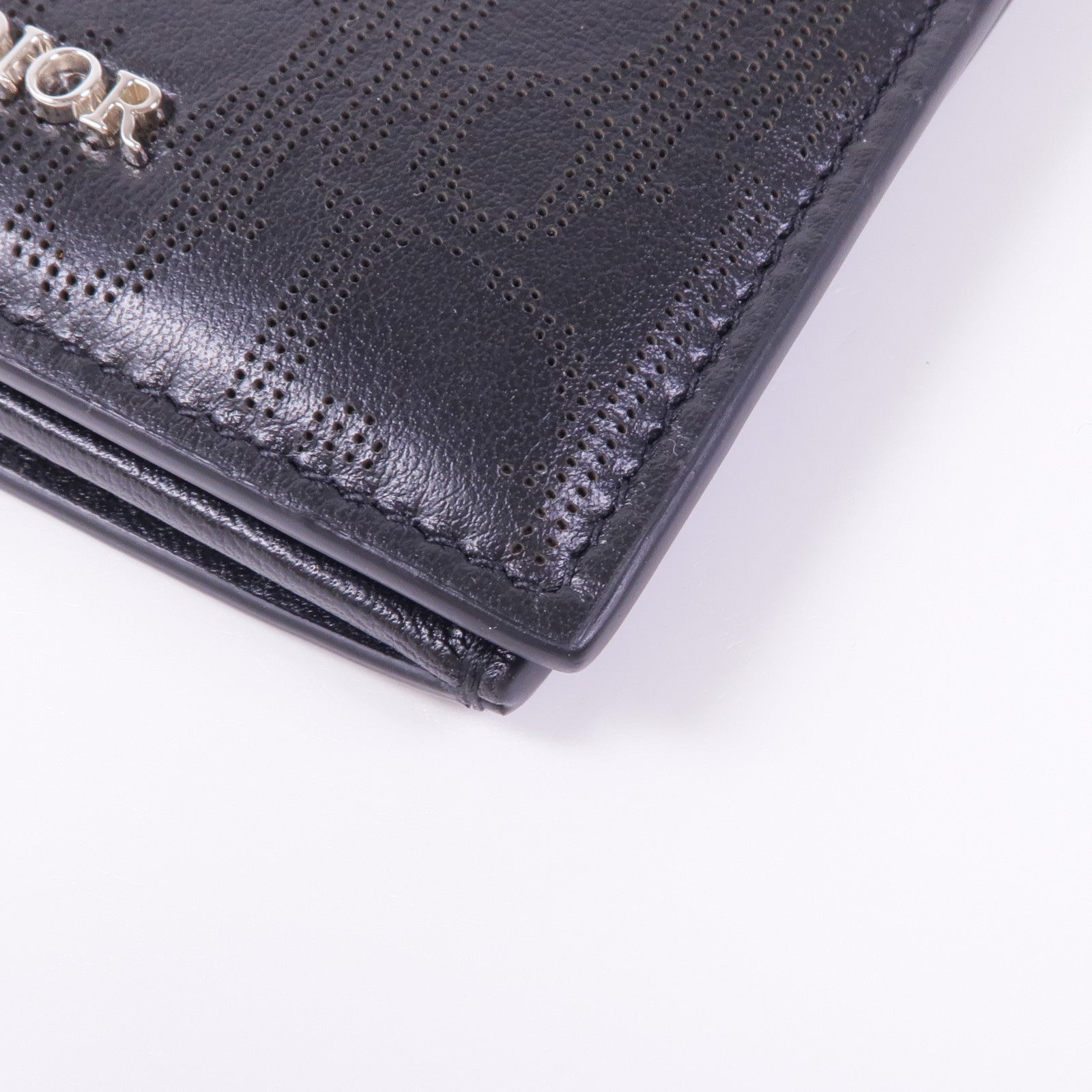 Dior 牛皮皮革Long Wallet銀扣長錢包