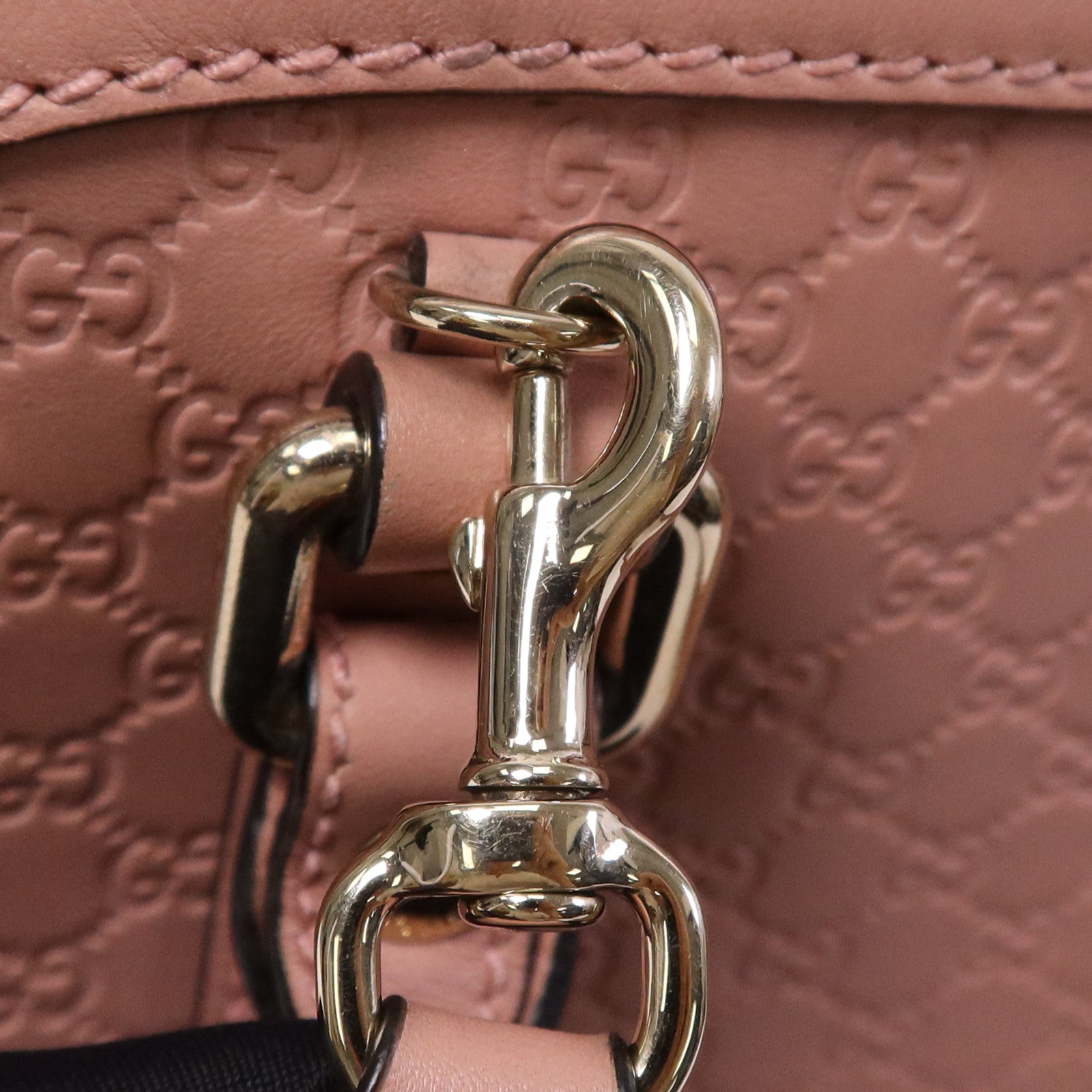 GUCCI 牛皮皮革2 Way Shoulder Bag金扣手挽肩背兩用袋