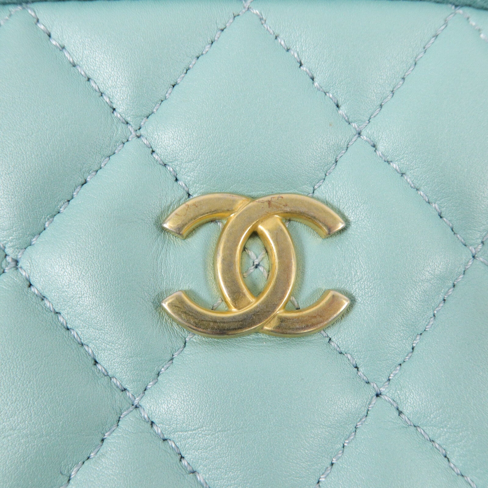 CHANEL 牛皮皮革Camera Bag鏈帶肩背袋