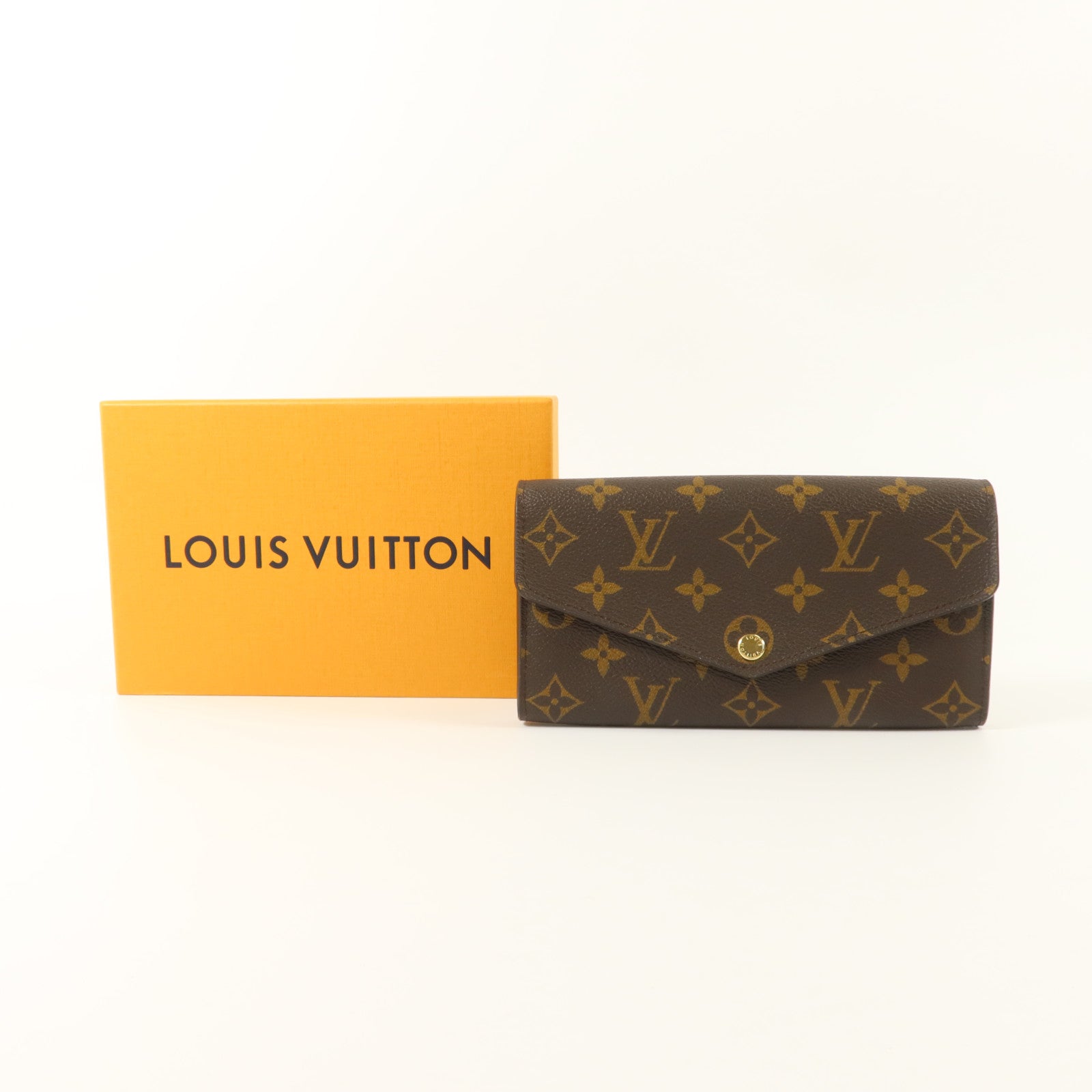 LOUIS VUITTON Monogram Portefeuille Sara金扣長錢包