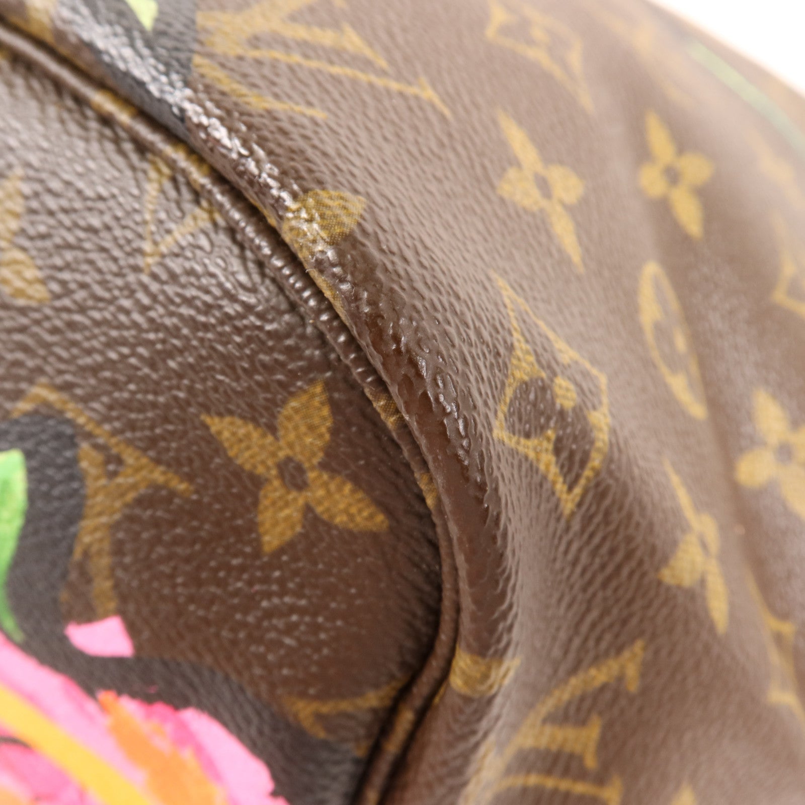 LOUIS VUITTON Monogram Rose Tote Neverfull MM金扣肩背袋