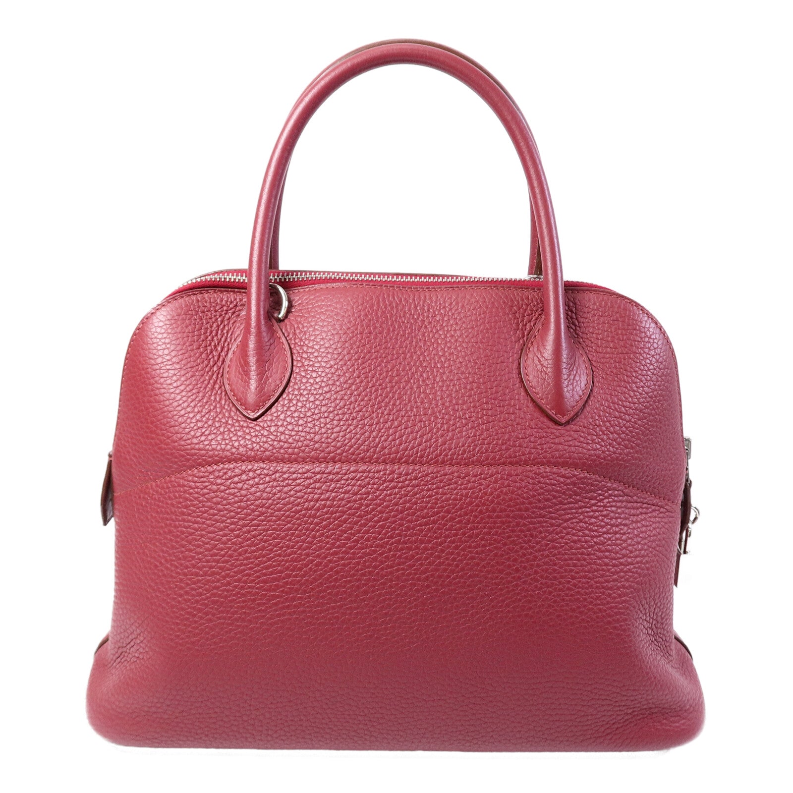 HERMES Clemence皮革Bolide 31手挽袋Rubis