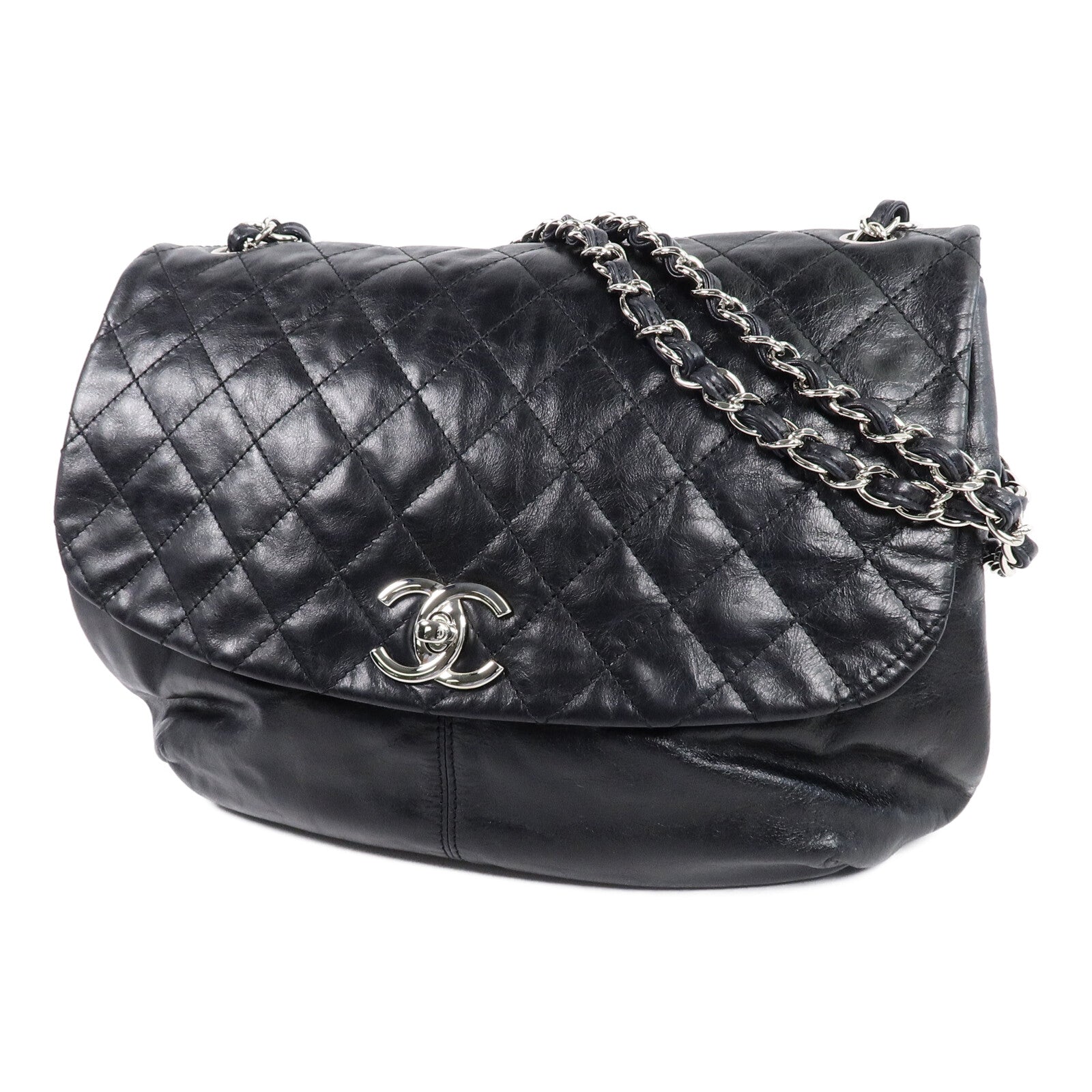 CHANEL 牛皮皮革Chain Shoulder Bag鏈帶肩背袋