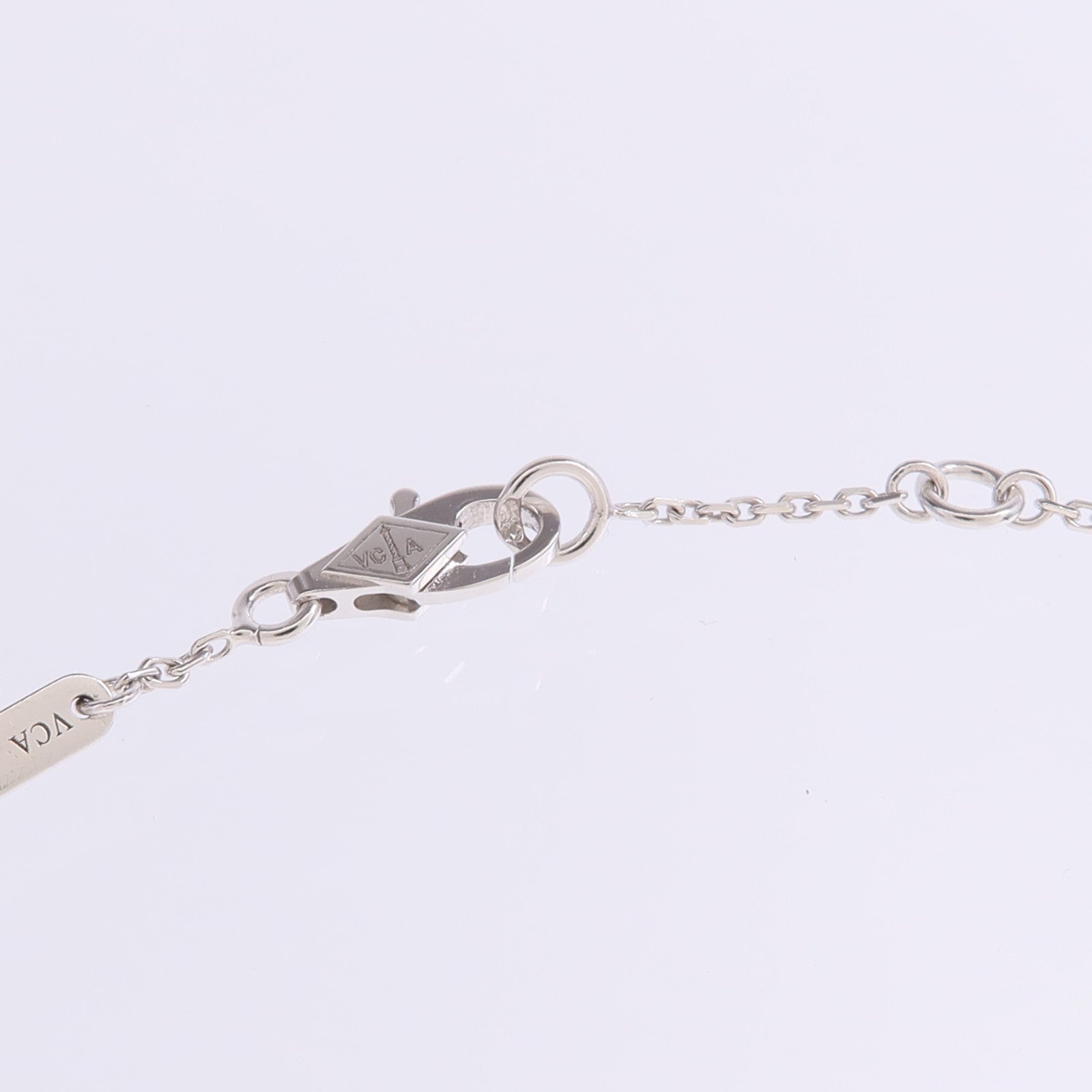 Van Cleef & Arpels 18K白金Sweet Alhambra Diamond Bracelet鑽石手鏈