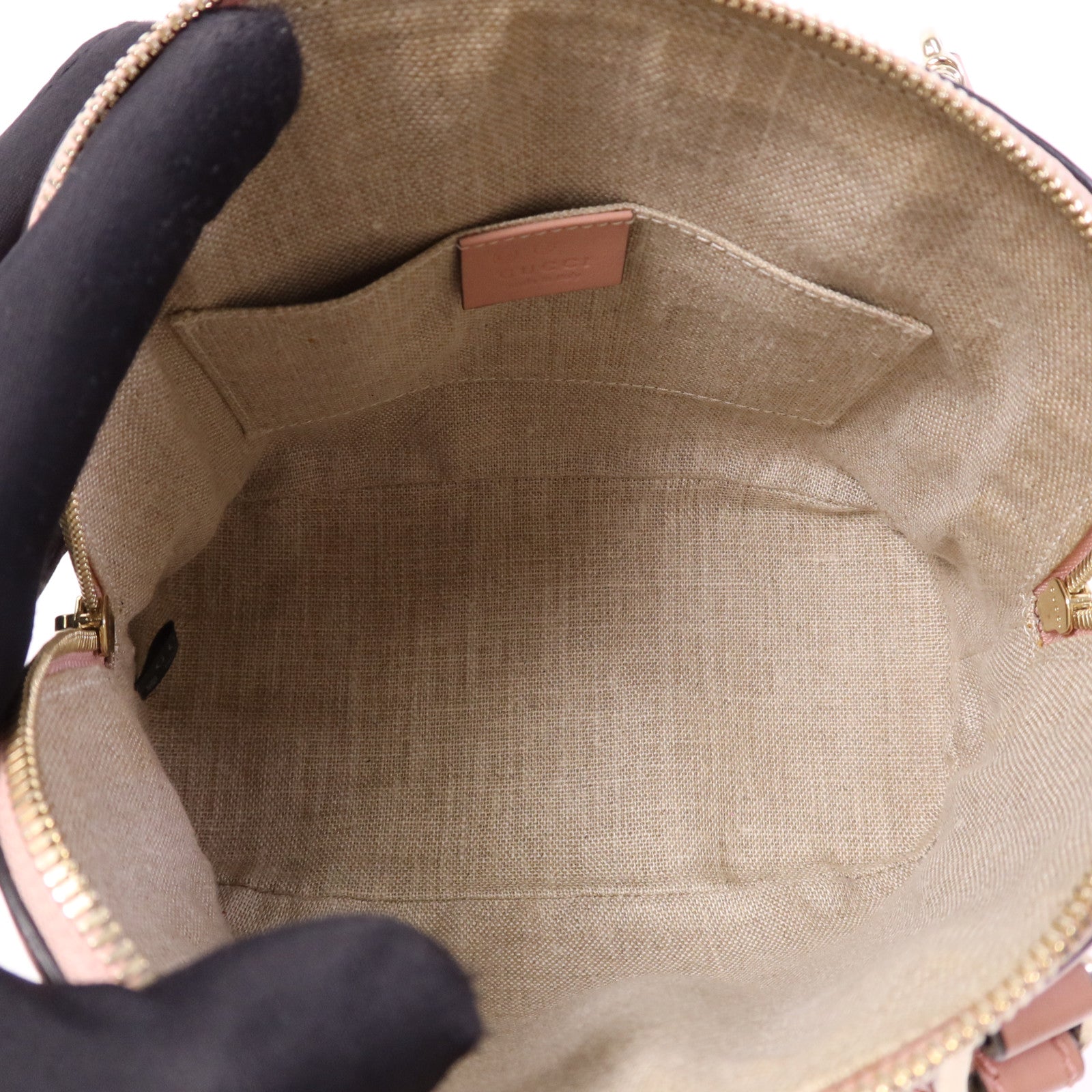 GUCCI 牛皮皮革2 Way Shoulder Bag金扣手挽肩背兩用袋