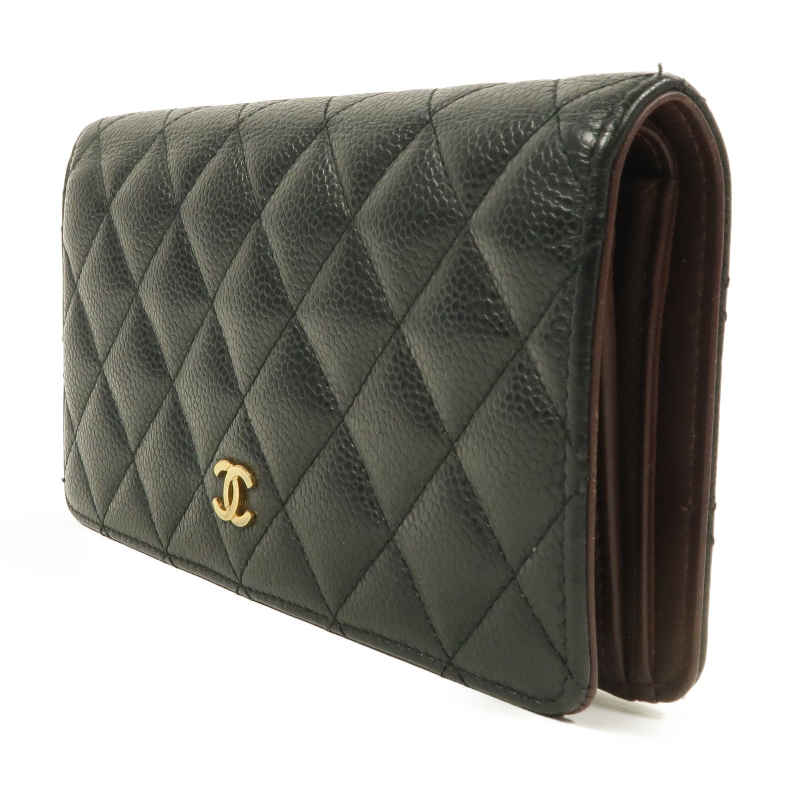 CHANEL 牛皮皮革Classic Long Flap Wallet長錢包