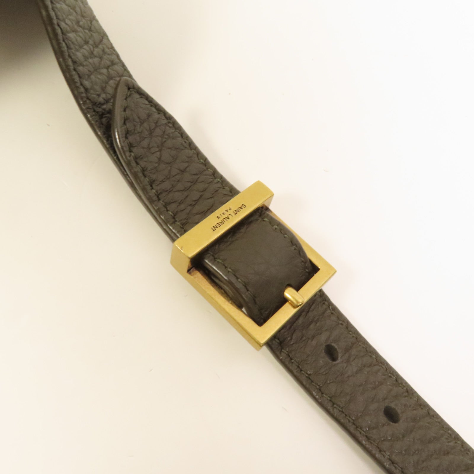 SAINT LAURENT 牛皮皮革LE 5A7金扣肩背袋