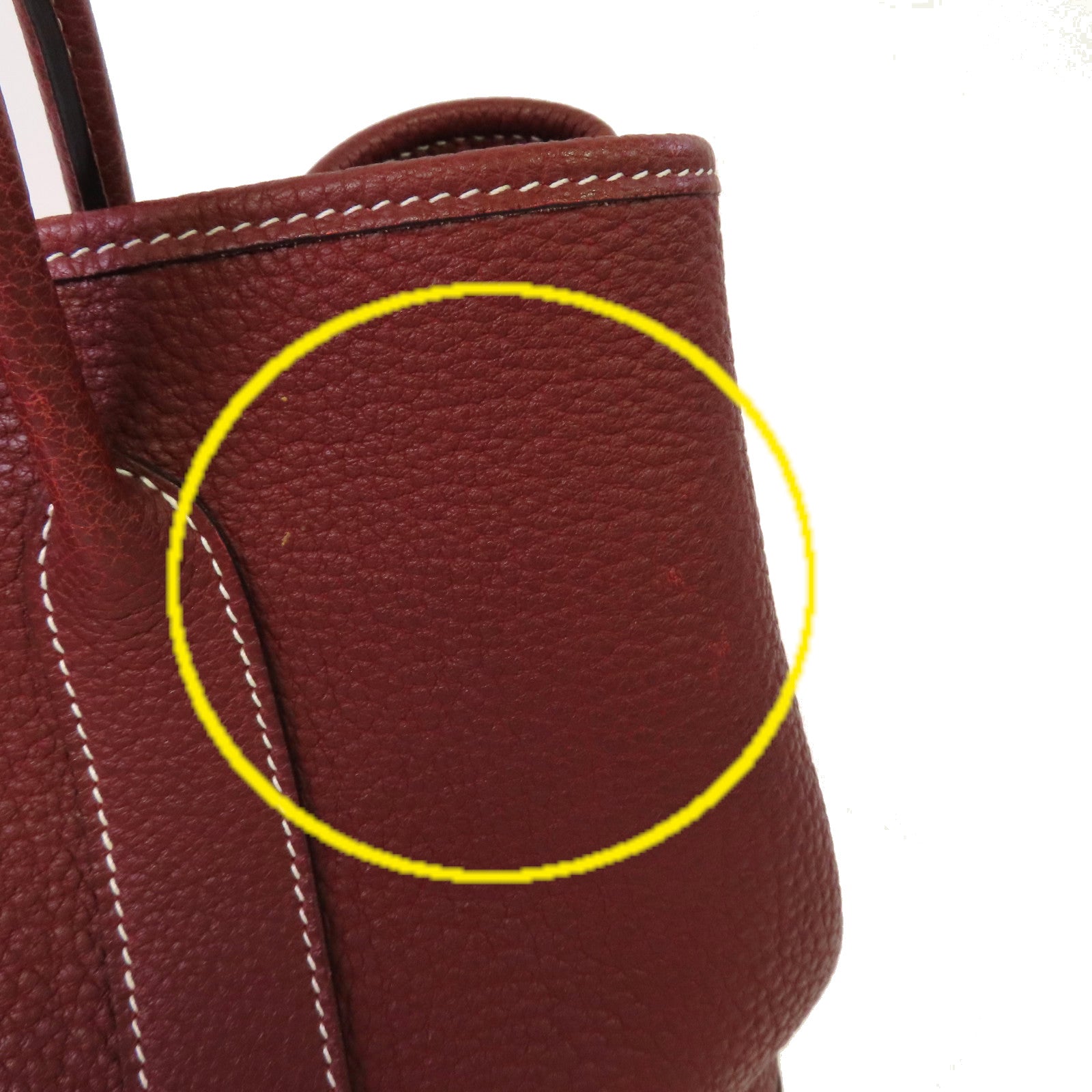 HERMES Negonda皮革Garden Party TPM Tote Bag銀扣手挽袋Rouge H愛馬仕紅色