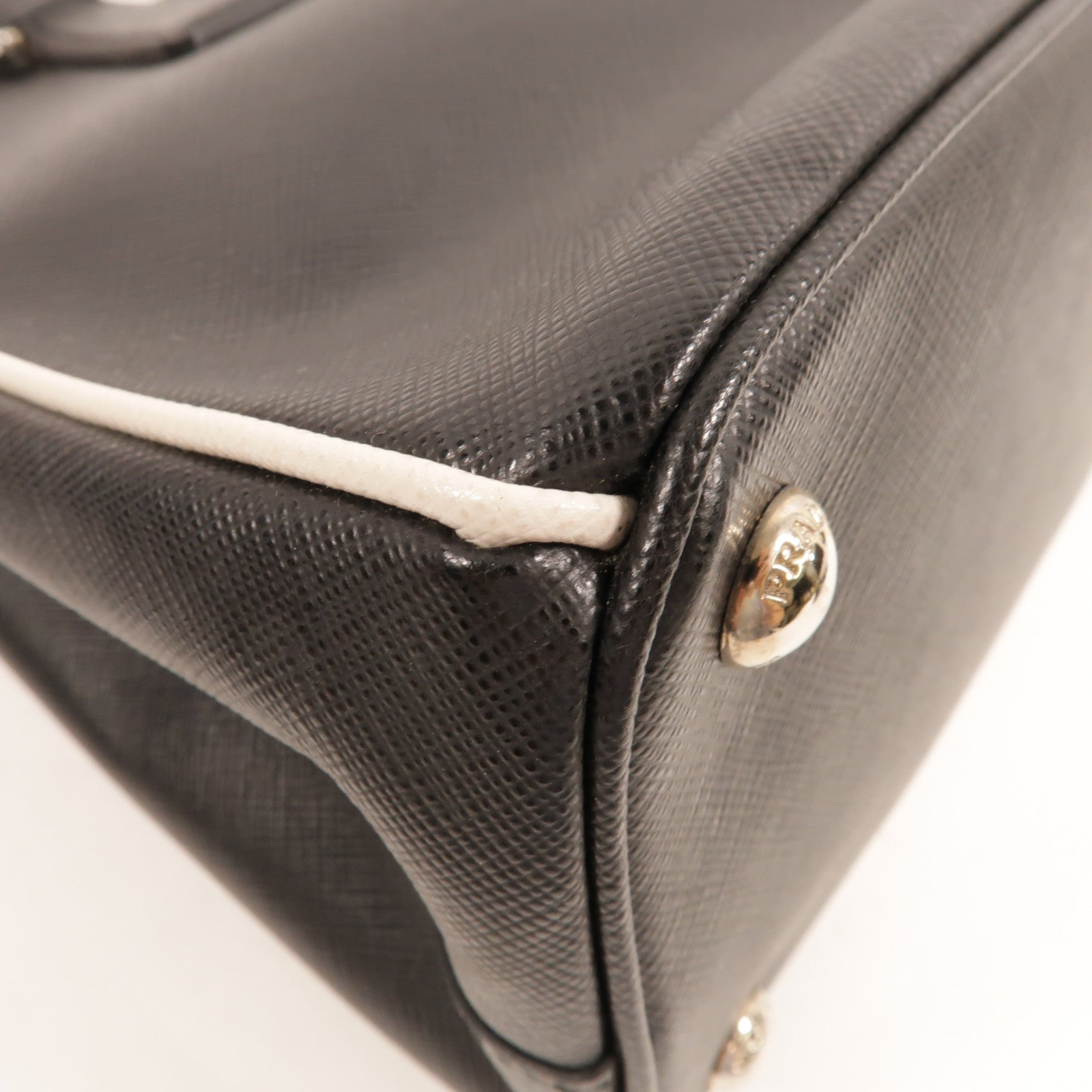 PRADA Saffiano皮革2Way Shoulder手挽肩背兩用袋