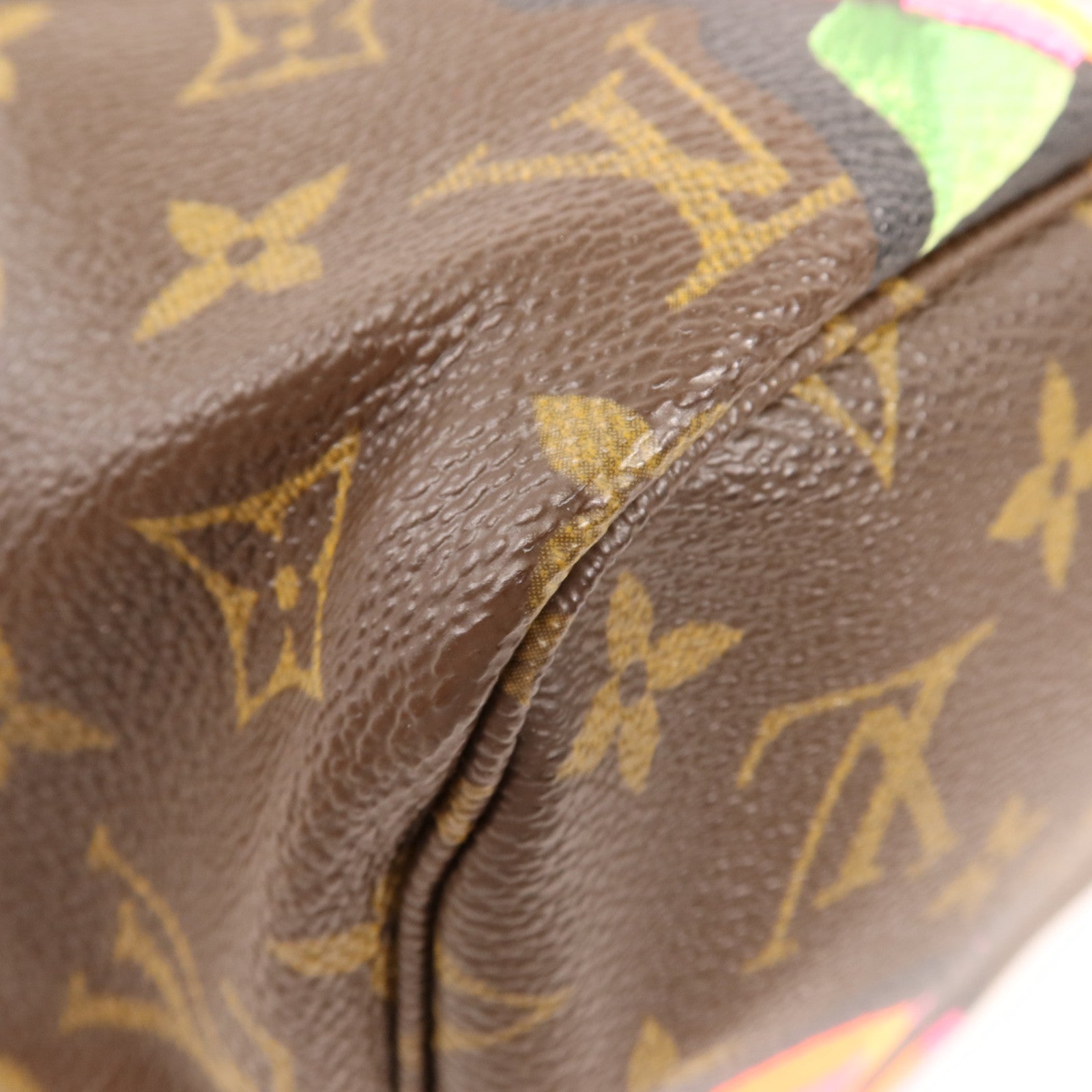 LOUIS VUITTON Monogram Rose Tote Neverfull MM金扣肩背袋