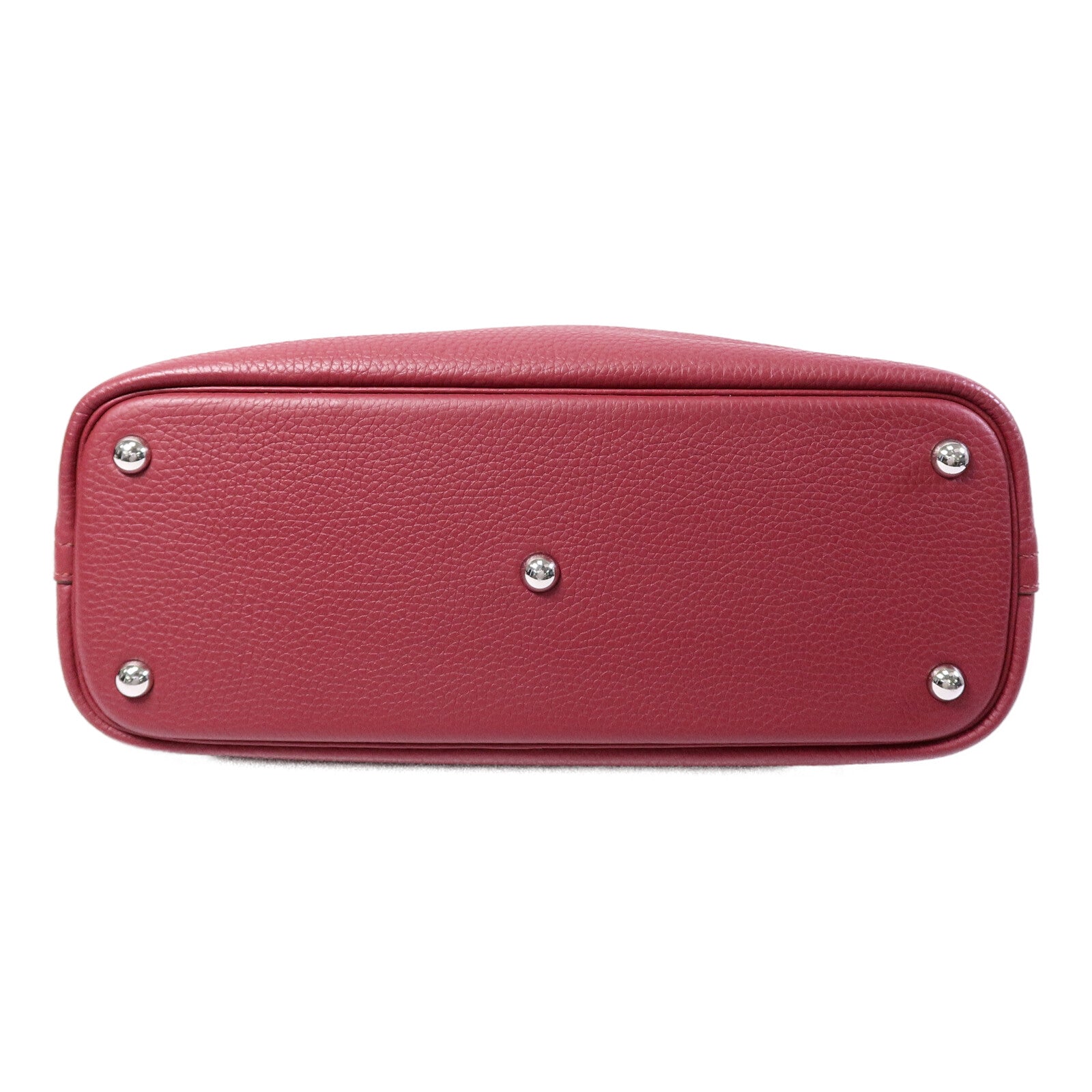 HERMES Clemence皮革Bolide 31手挽袋Rubis