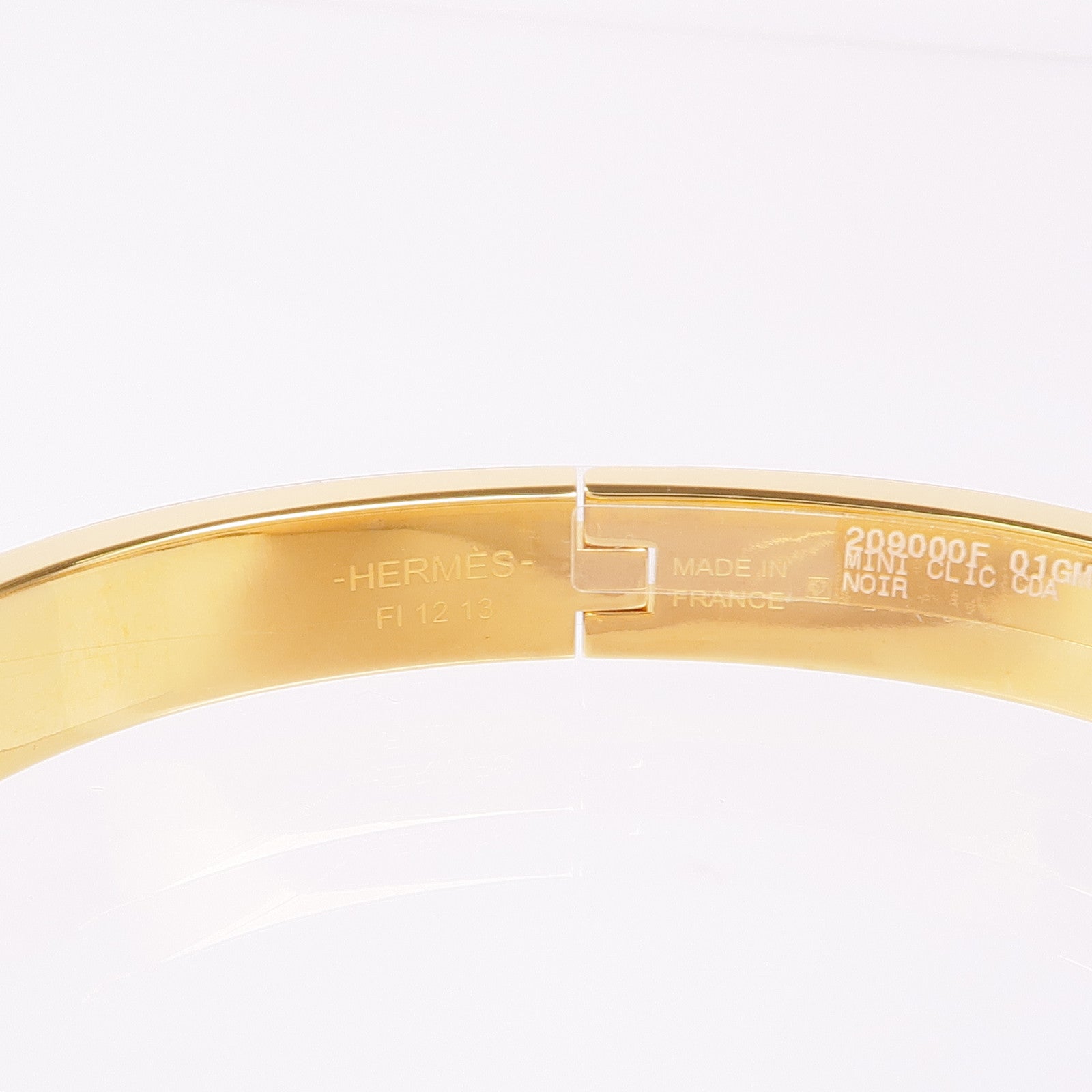 HERMES 金屬Mini Clic Chaine D'Ancre Bracelet手鐲Noir