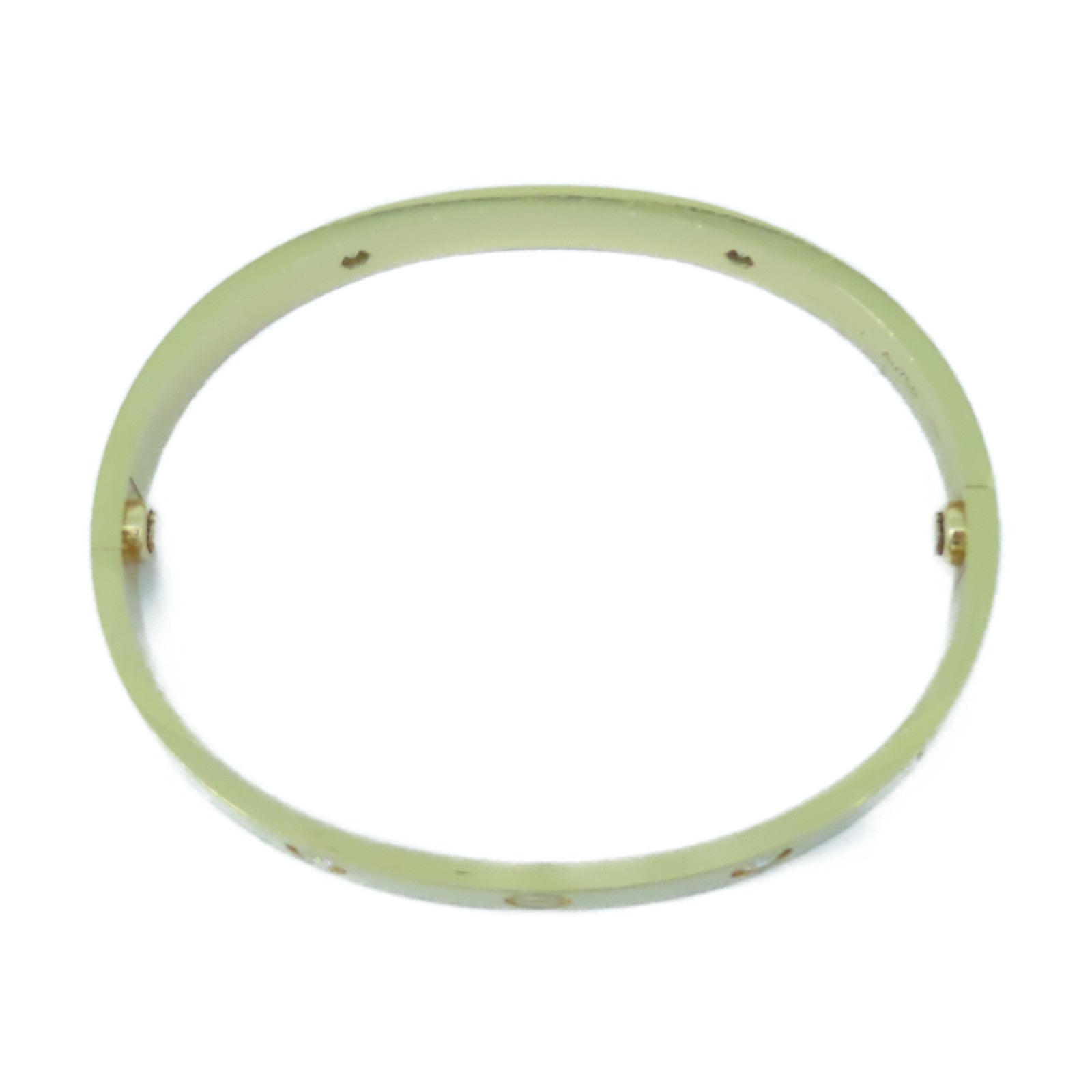 CARTIER 【激減優惠】18K玫瑰金Love Bracelet 4 Diamonds手鐲Cartier#17#16cm