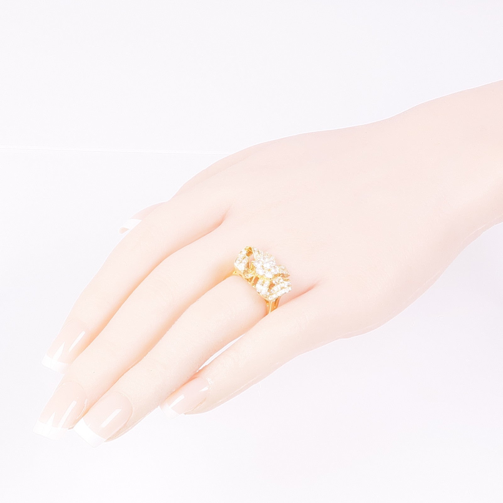 JEWELRY 18K黃金Diamond Ring鑽石戒指US#7.25