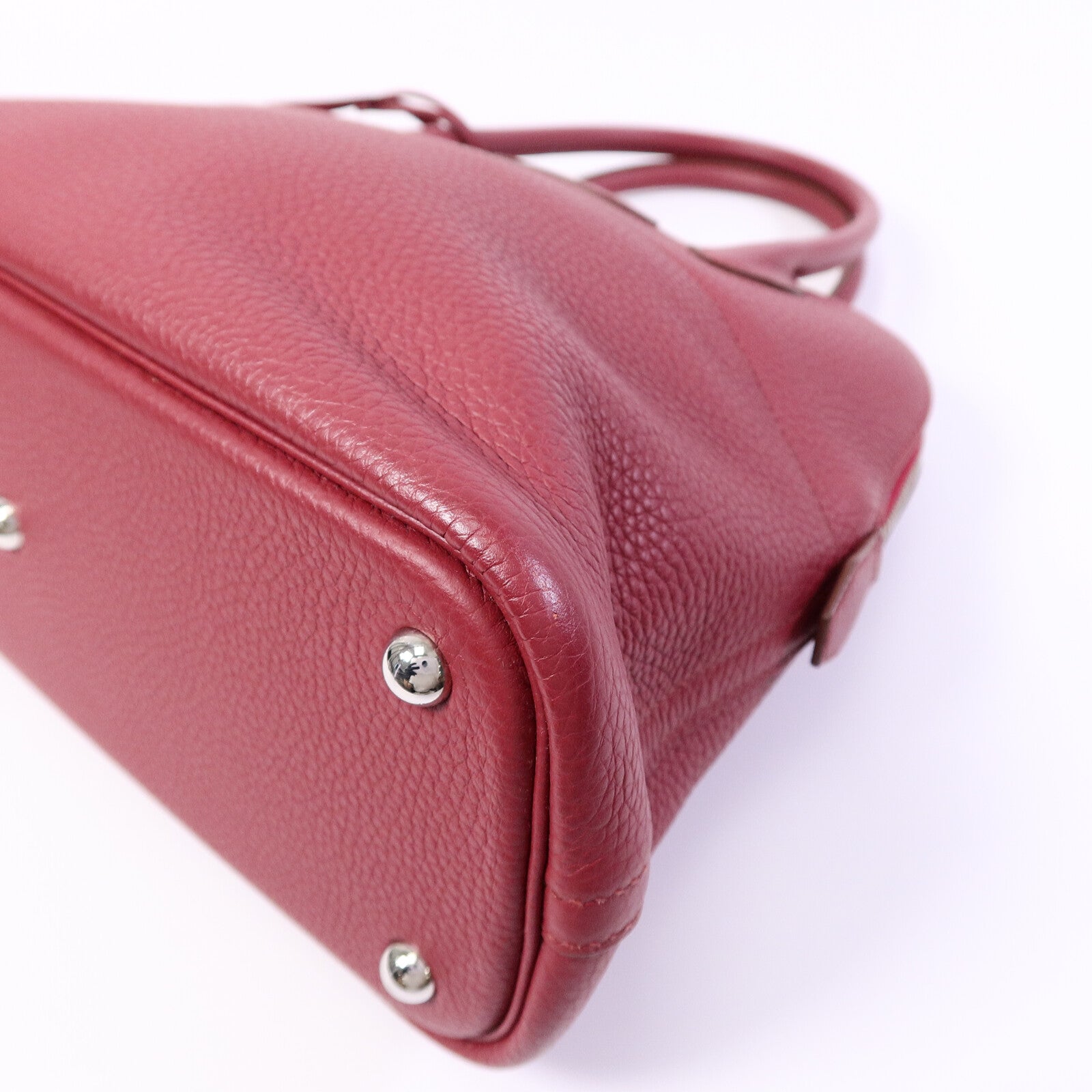 HERMES Clemence皮革Bolide 31手挽袋Rubis