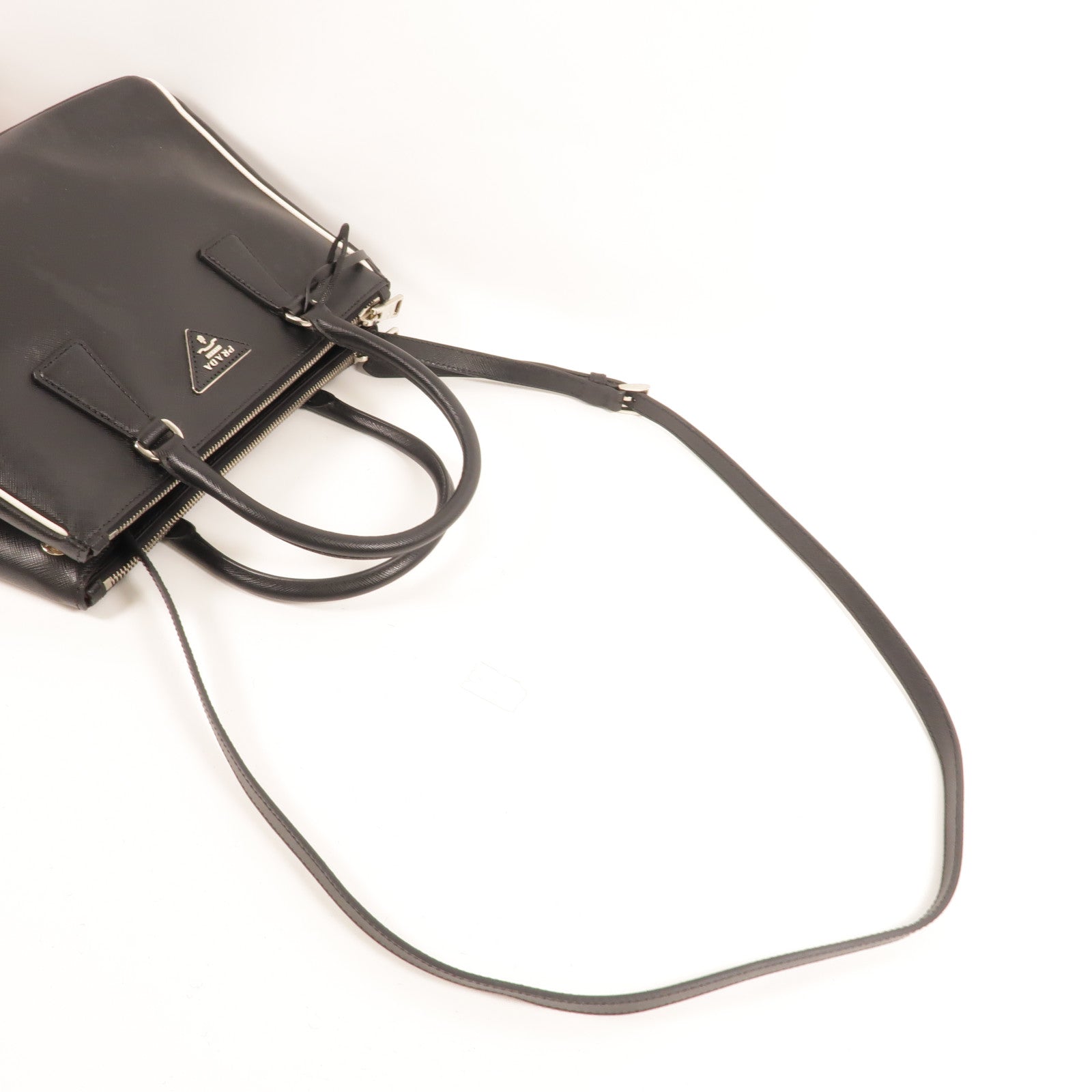 PRADA Saffiano皮革2Way Shoulder手挽肩背兩用袋