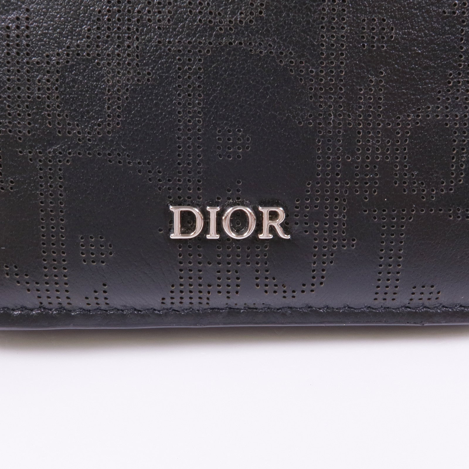 Dior 牛皮皮革Long Wallet銀扣長錢包