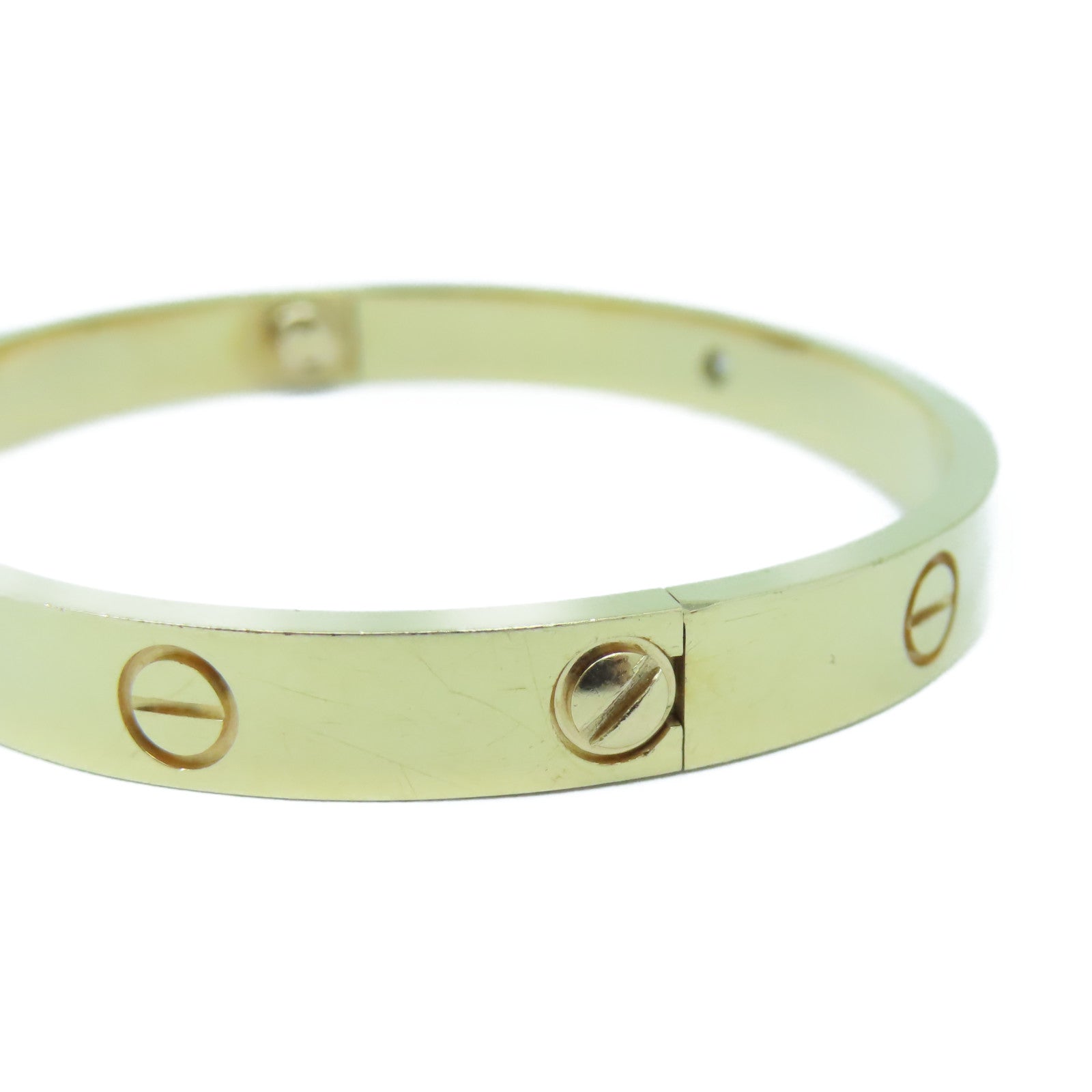CARTIER 【激減優惠】18K玫瑰金Love Bracelet 4 Diamonds手鐲Cartier#17#16cm