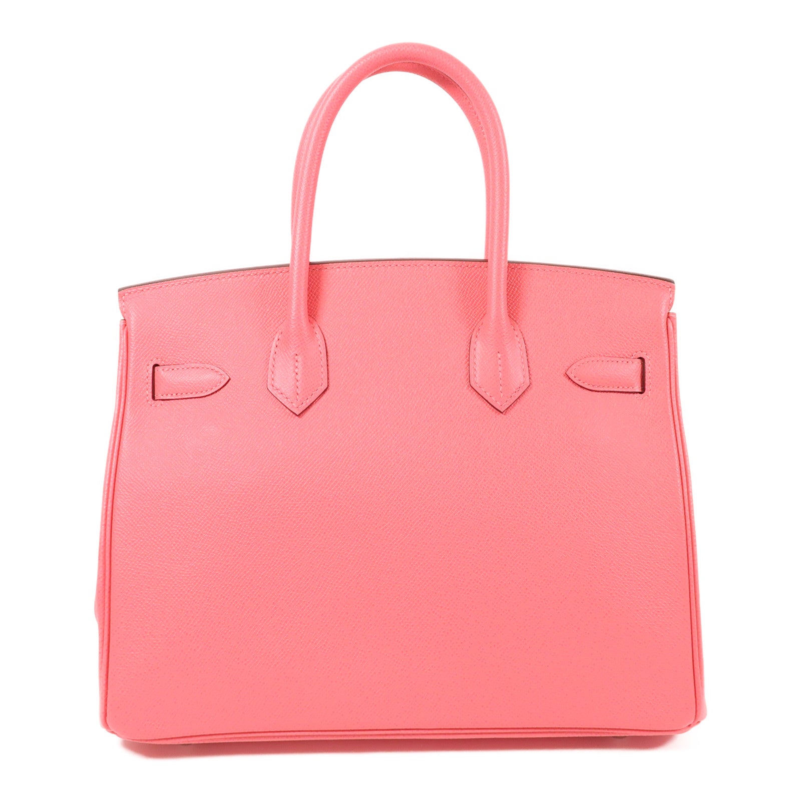 HERMES Epsom皮革Birkin 30銀扣手挽袋8W Rose Azalee