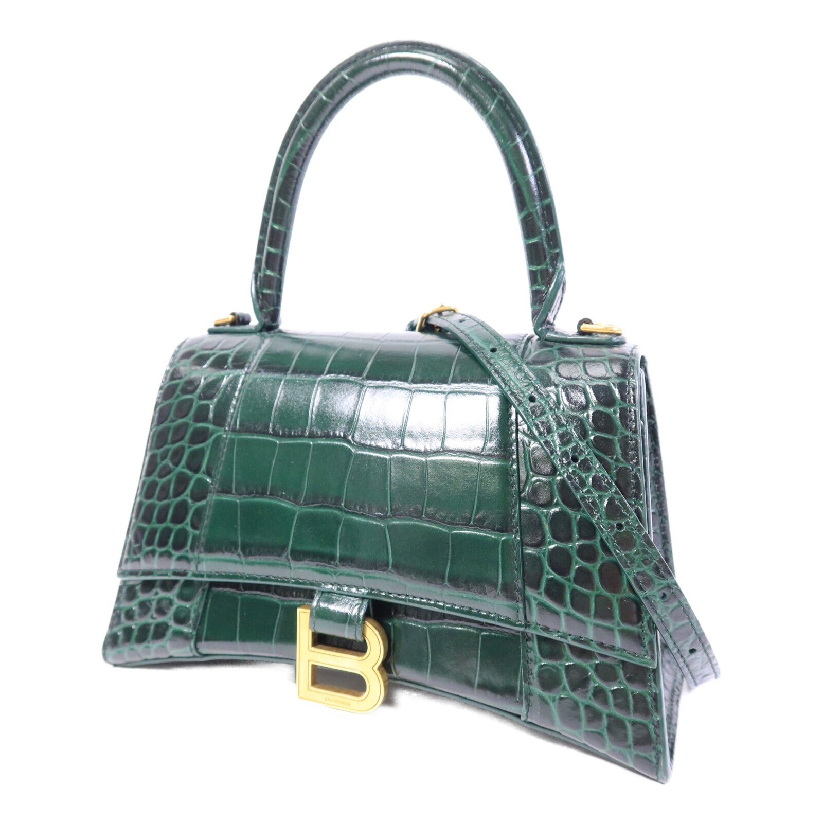 BALENCIAGA 牛皮皮革Hourglass Small手挽肩背兩用袋
