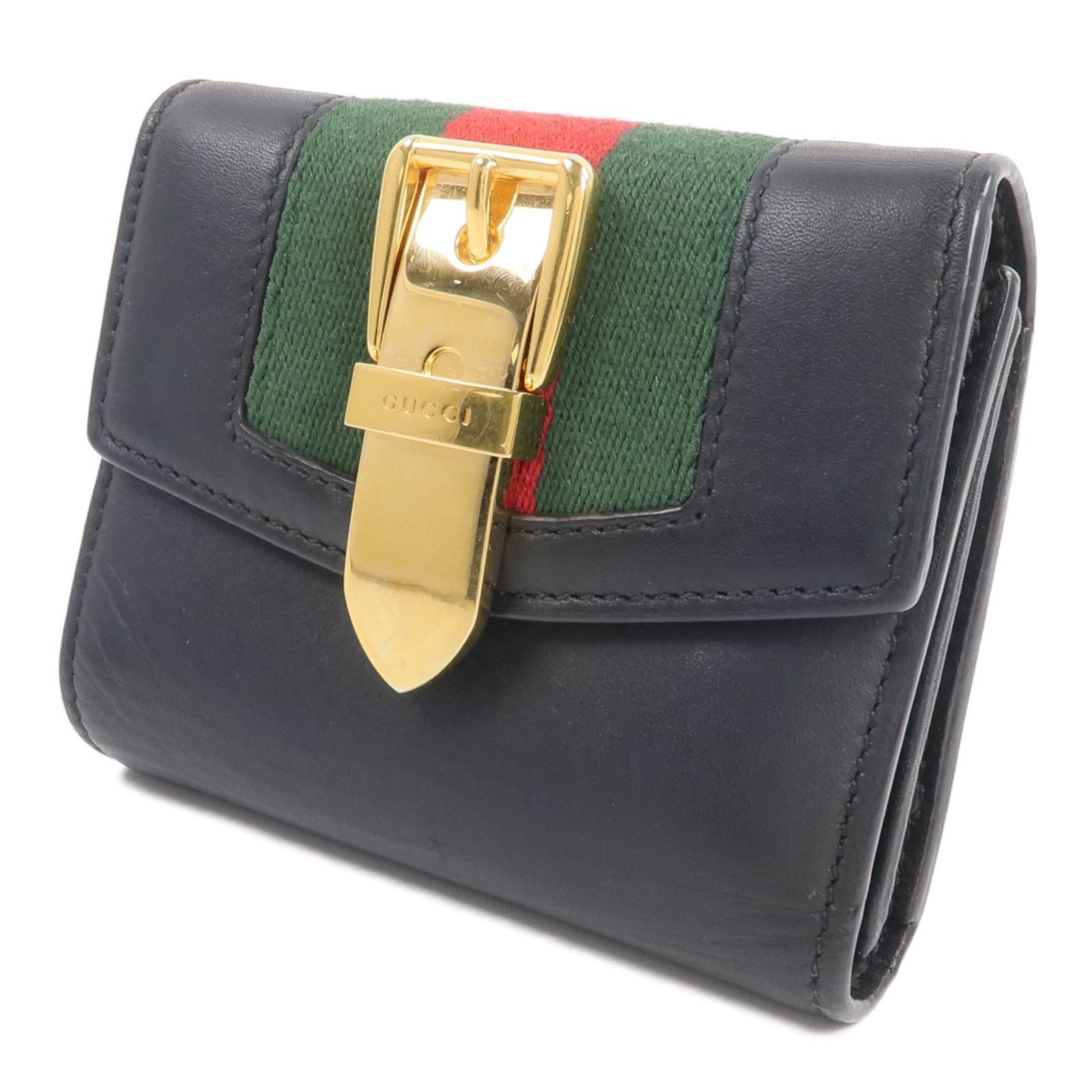 GUCCI 牛皮皮革Trifold Walllet錢包