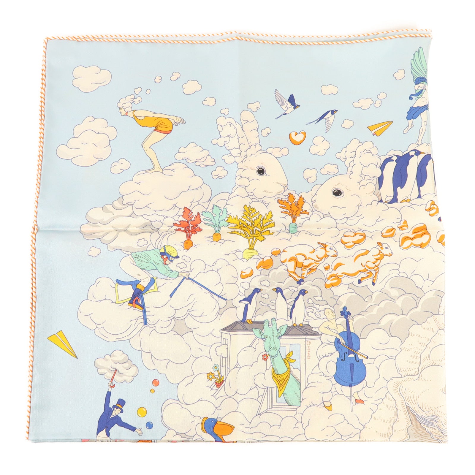 HERMES 絲質Scarf 90x90絲巾