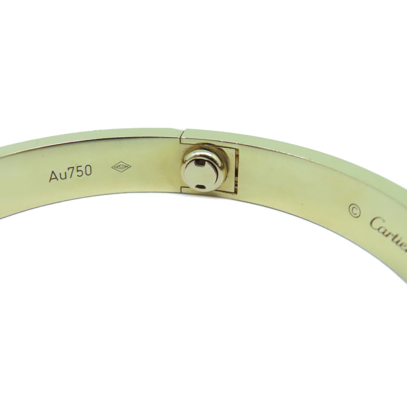 CARTIER 【激減優惠】18K玫瑰金Love Bracelet 4 Diamonds手鐲Cartier#17#16cm