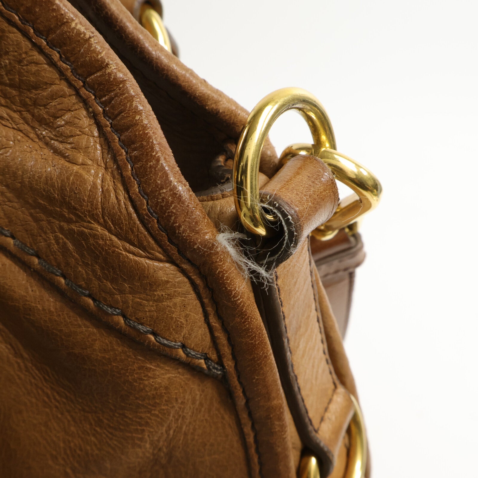 PRADA 鹿皮皮革Cervo Shine Bauletto手挽肩背兩用袋