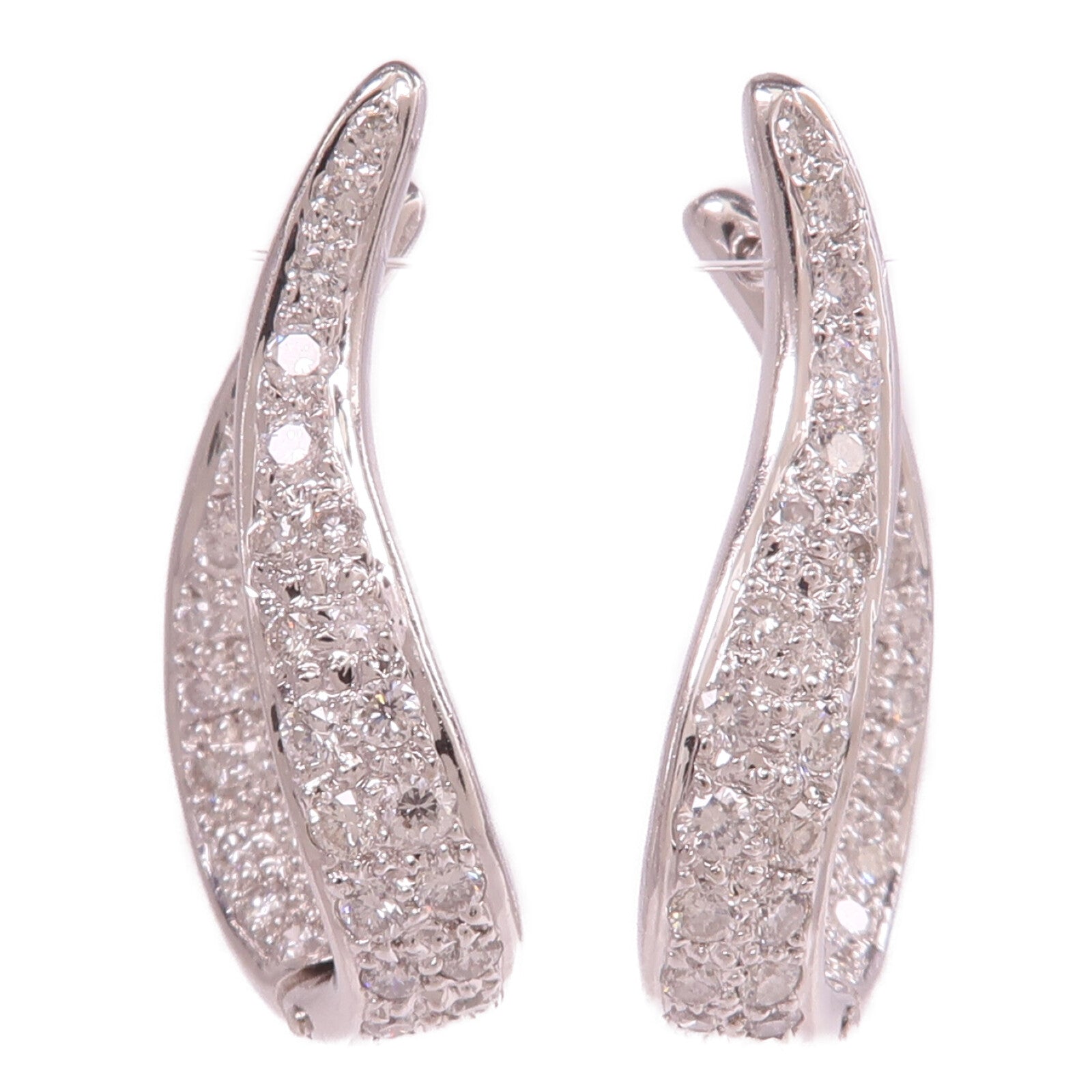 JEWELRY 18K白金Diamond Earrings鑽石耳環