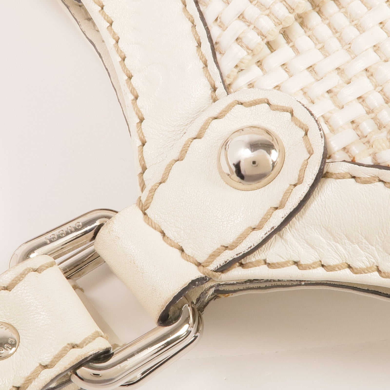 GUCCI 牛皮皮革Sukey Handbag銀扣手挽袋