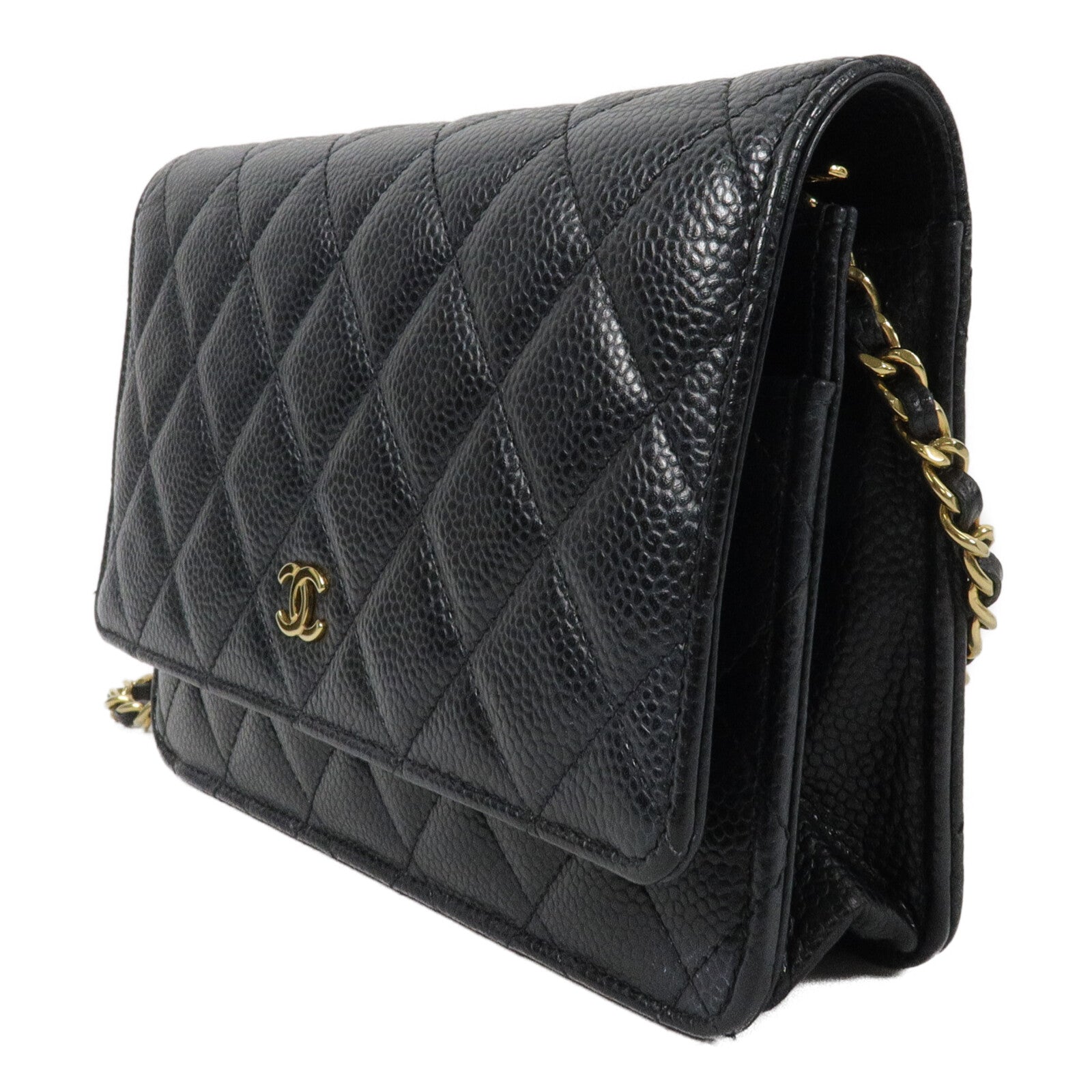 CHANEL 牛皮皮革WOC Wallet On Chain鏈帶肩背袋