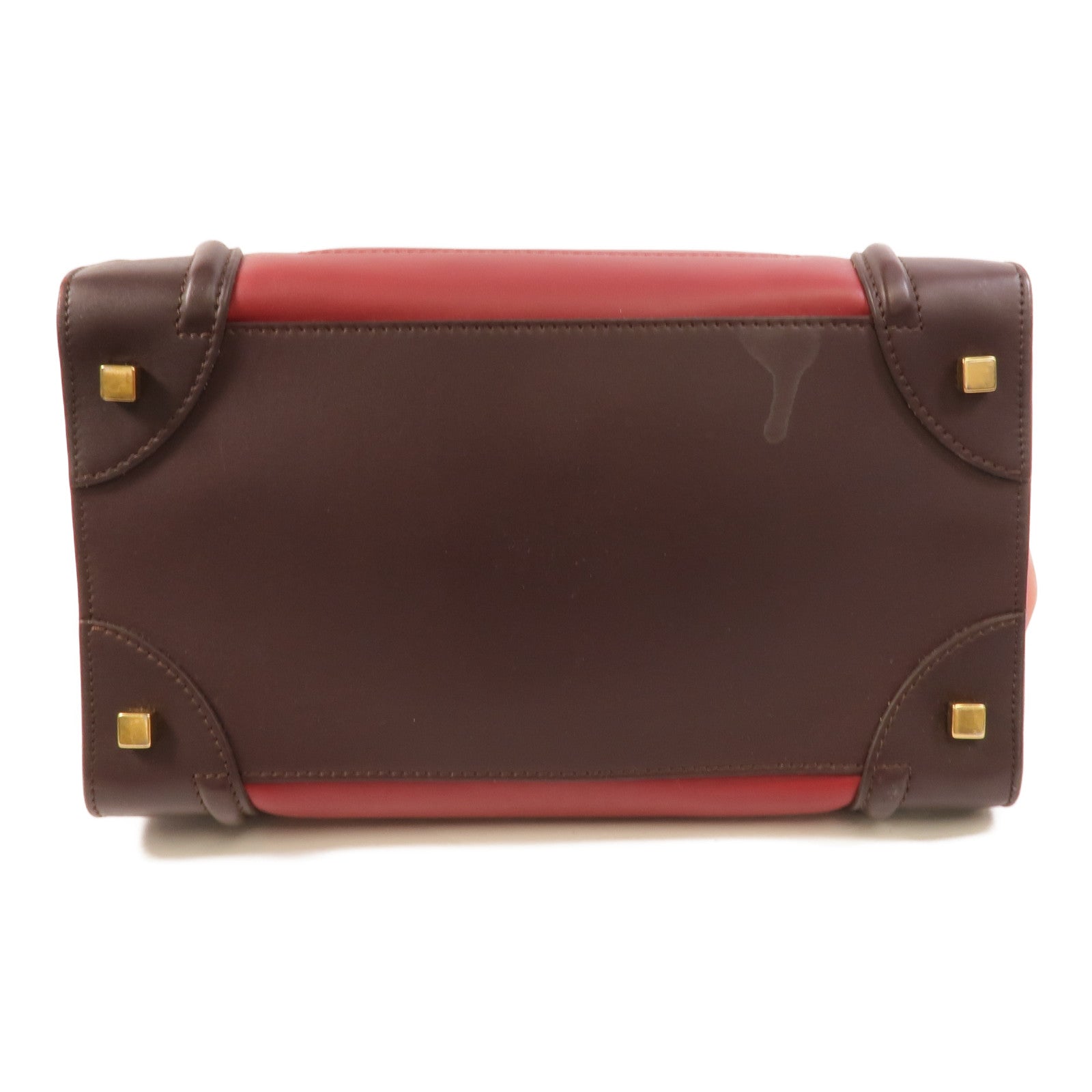 CELINE 牛皮皮革Mini Luggage手挽袋