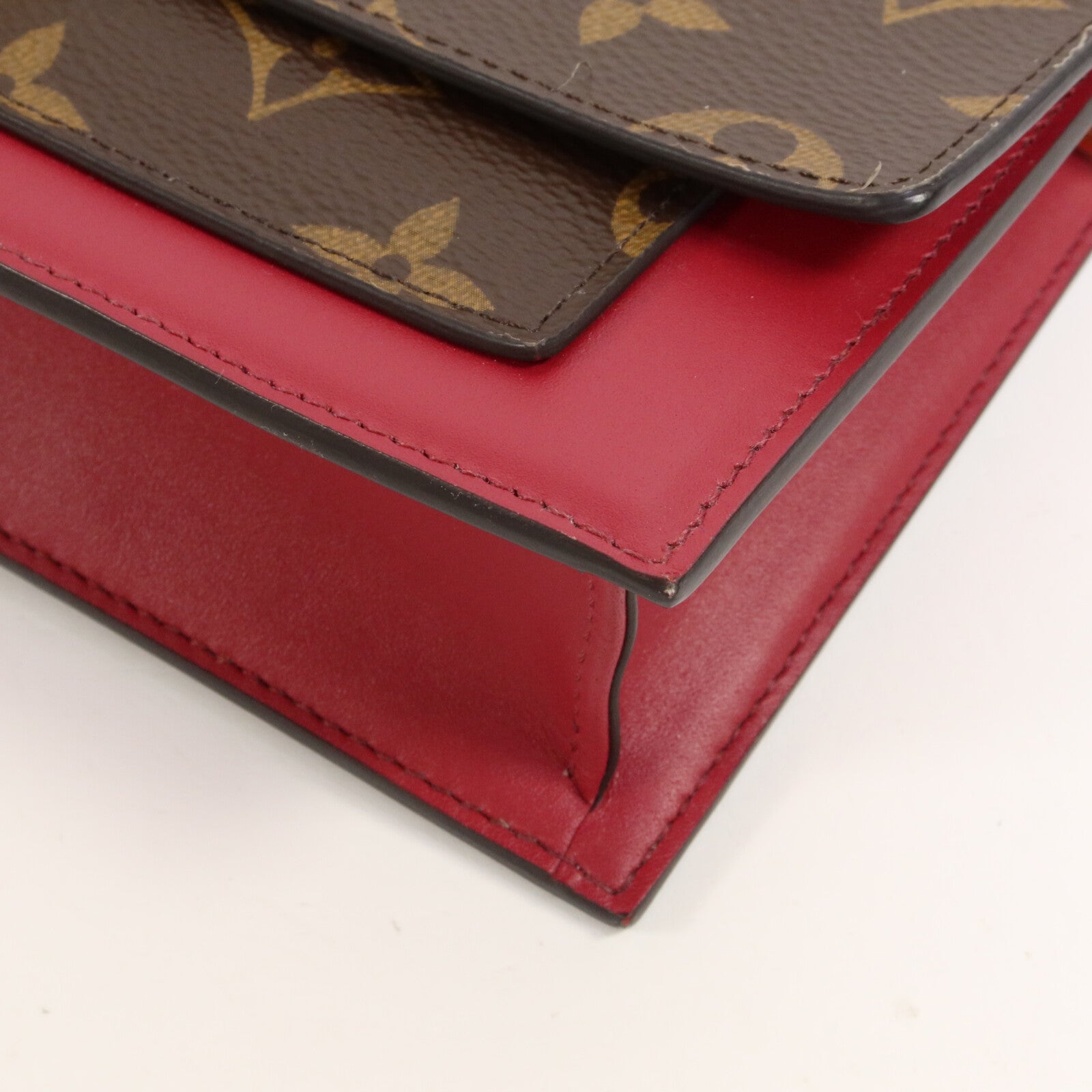 LOUIS VUITTON Monogram Portefeuille Flore鏈帶肩背袋