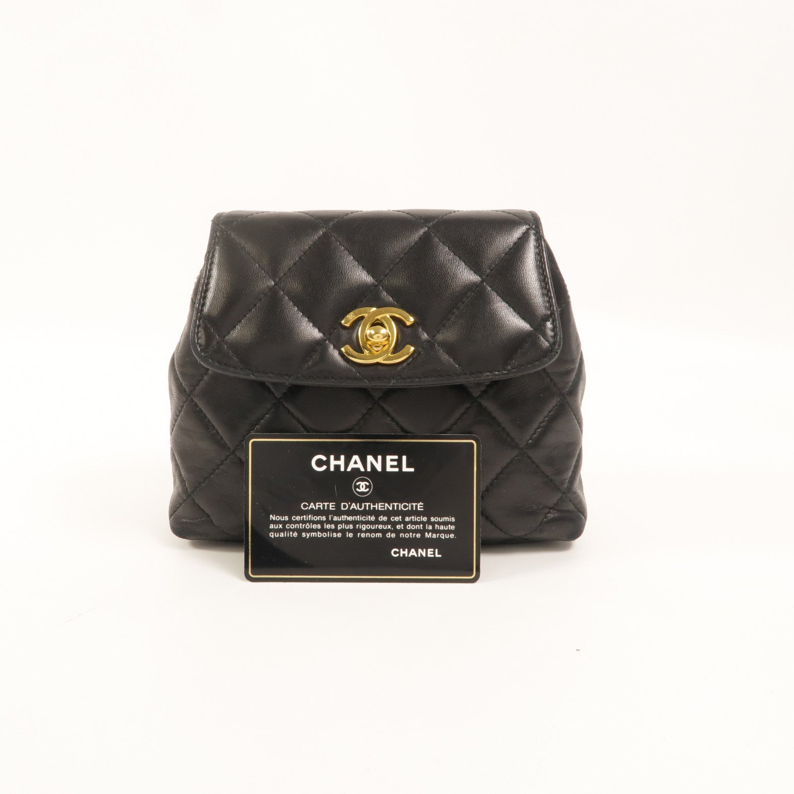 CHANEL 羊皮皮革Waist Bag鏈帶腰包