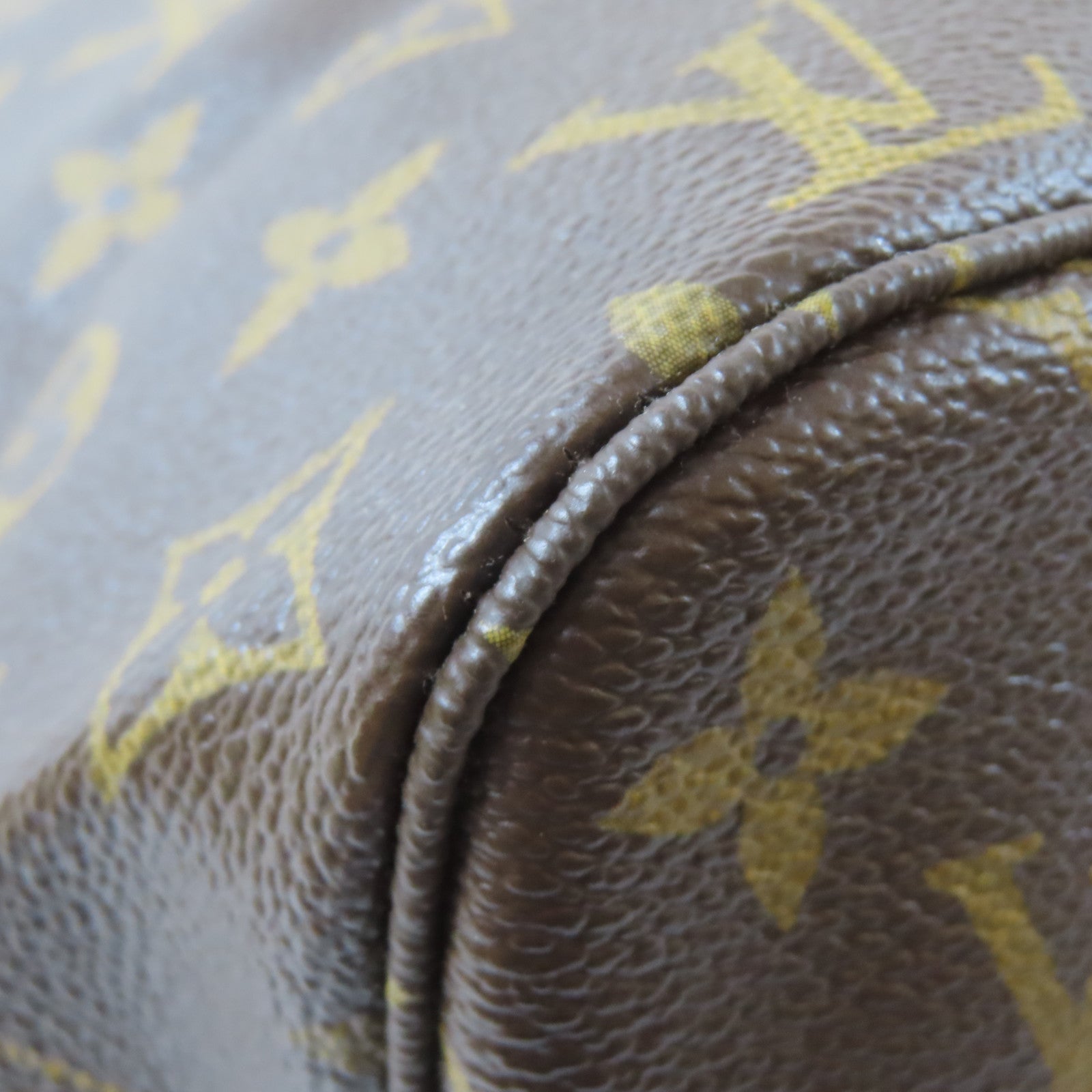 LOUIS VUITTON Monogram Neverfull MM金扣肩背袋啡色