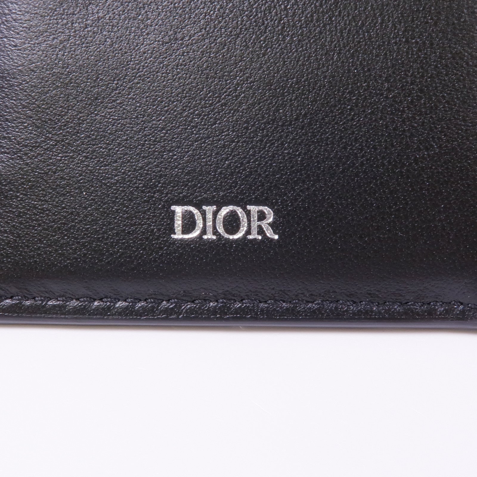 Dior 牛皮皮革Long Wallet銀扣長錢包