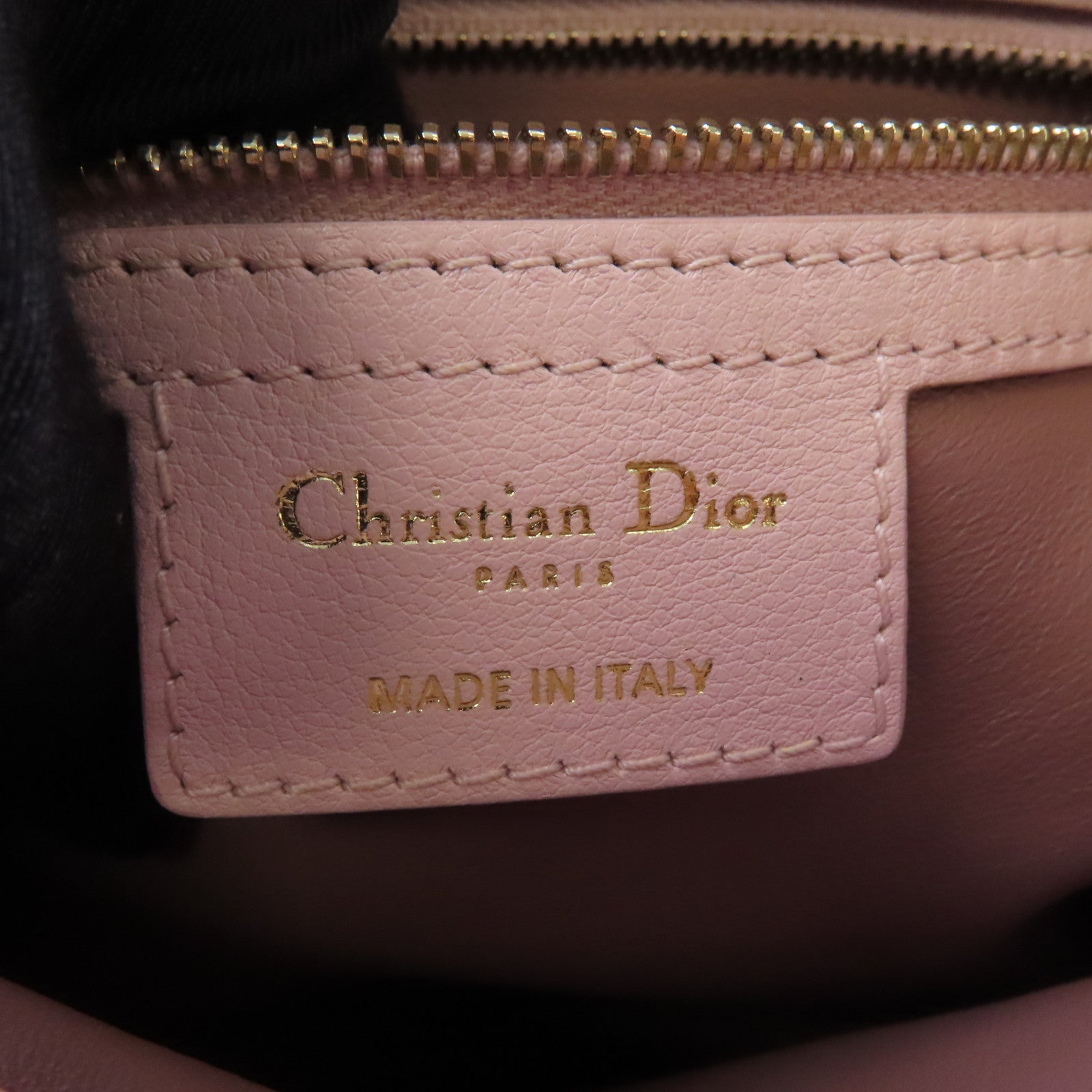 Dior 牛皮皮革Chain Shoulder Bag金扣鏈帶肩背袋粉紅色