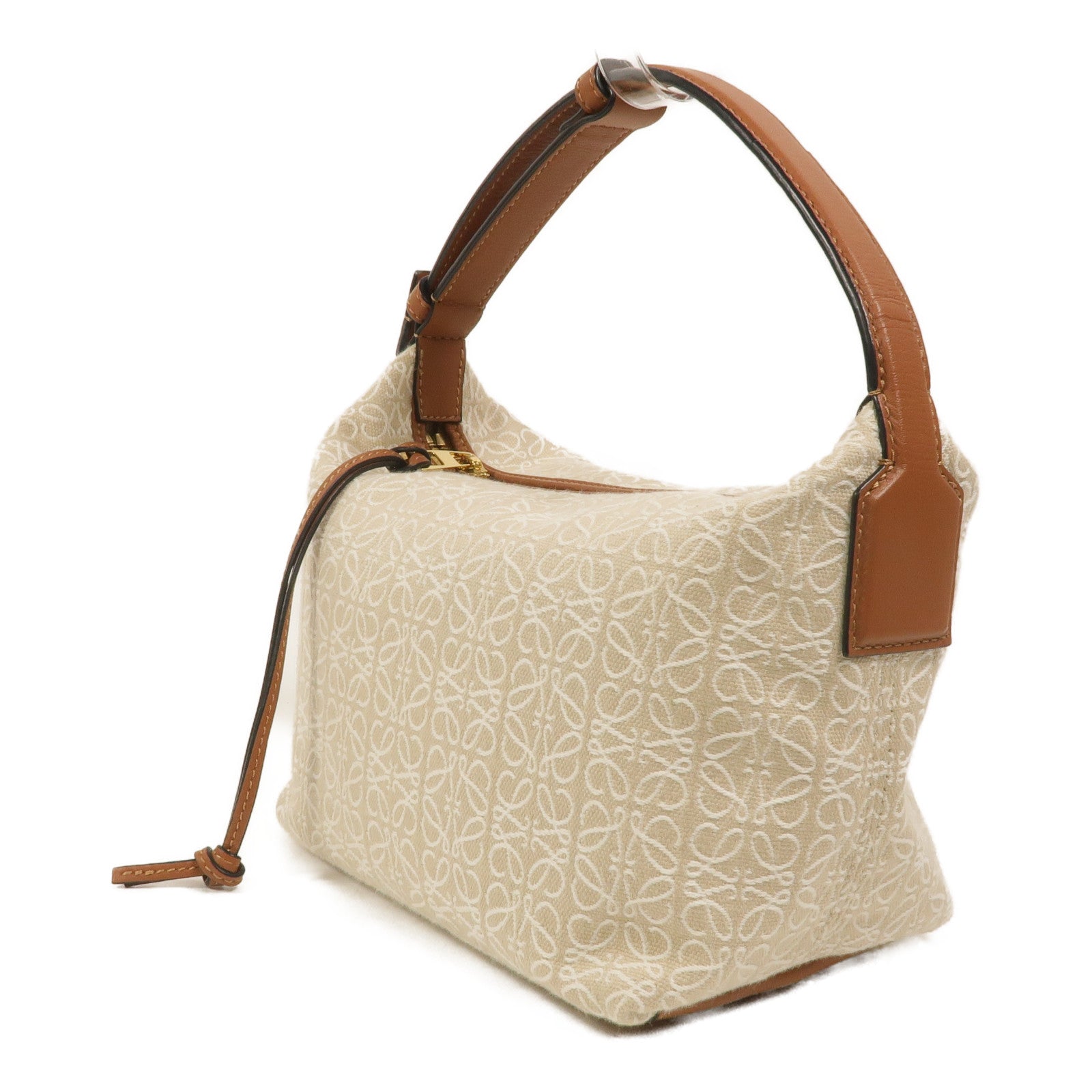 LOEWE 帆布Small Cubi肩背袋