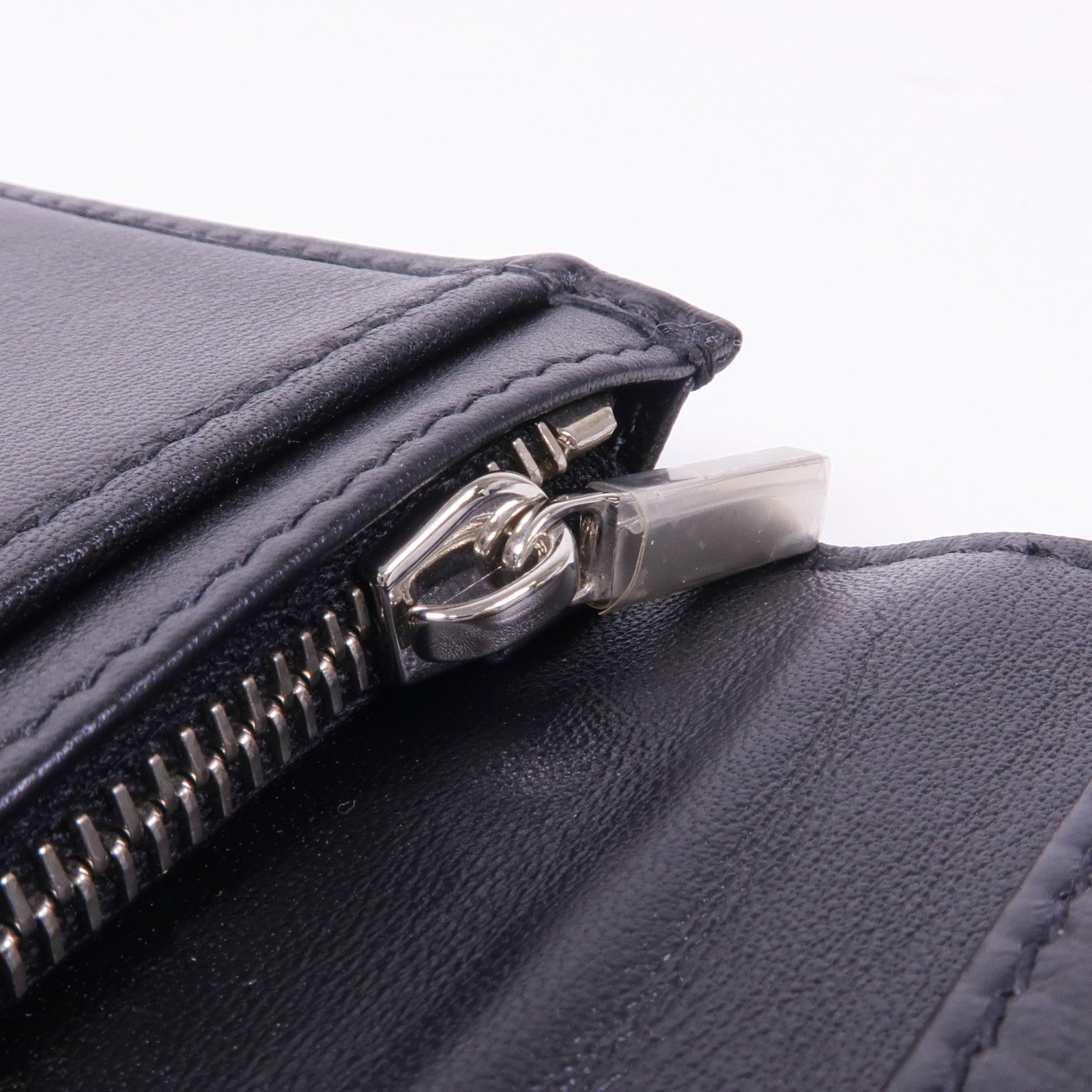 Dior 牛皮皮革Long Wallet銀扣長錢包