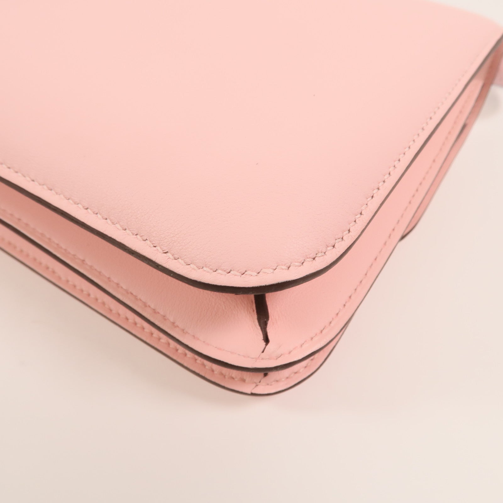 HERMES Swift皮革Constance Mini肩背袋Rose Sakura