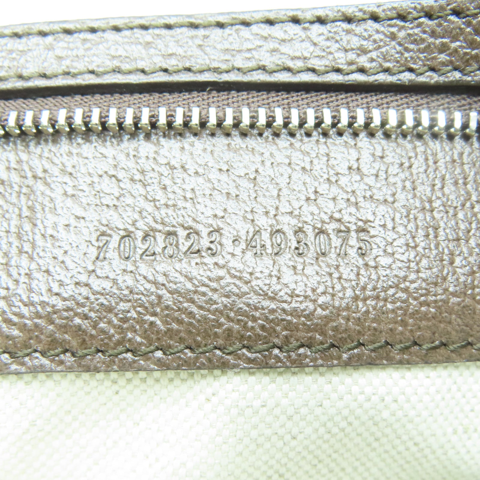 GUCCI 【激減優惠】塗層帆布2Way Shoulder銀扣手挽肩背兩用袋啡色