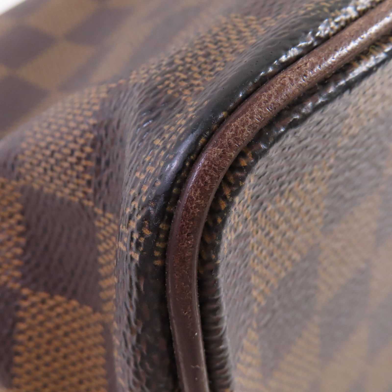 LOUIS VUITTON Damier Ebene Saleya MM Tote Bag金扣肩背袋啡色