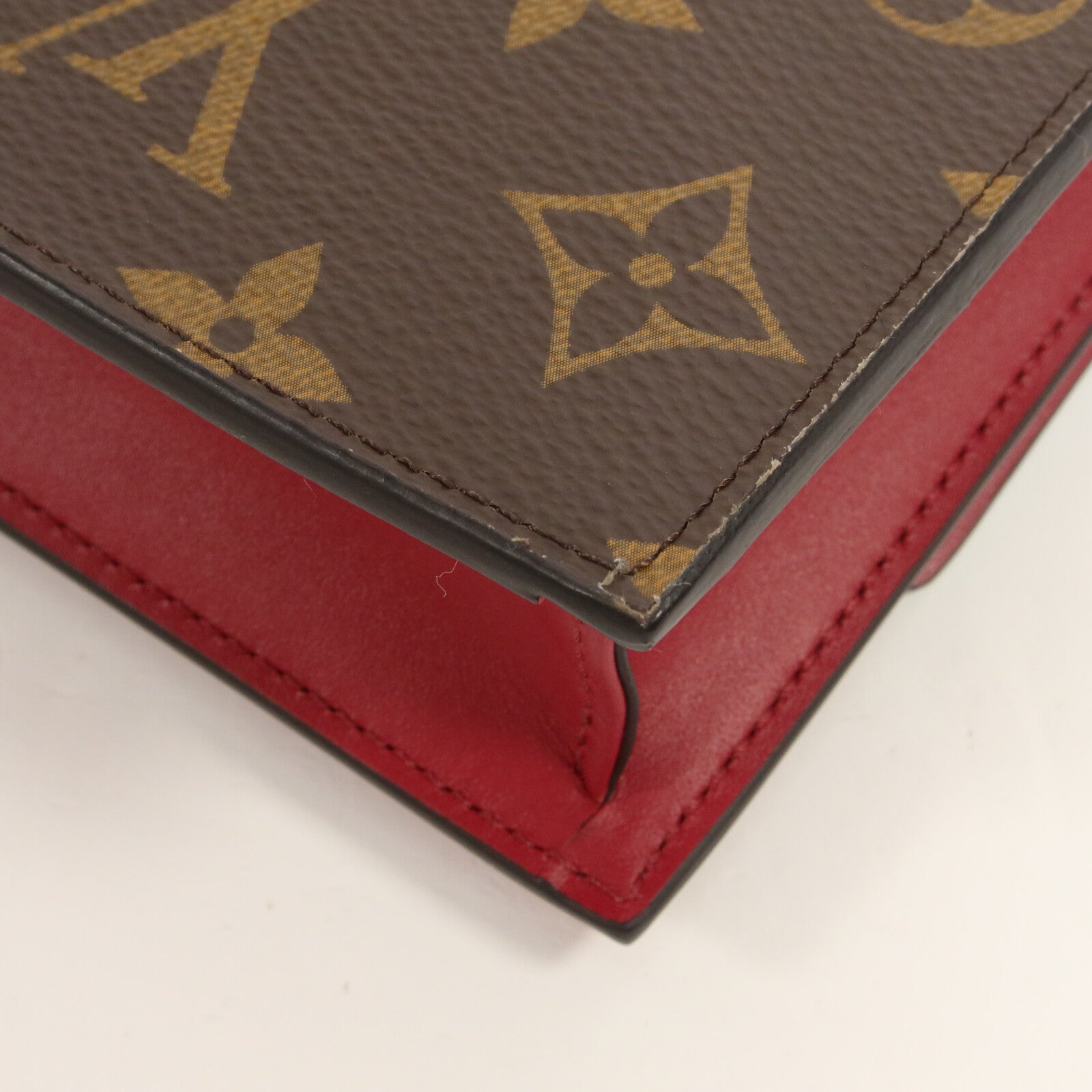 LOUIS VUITTON Monogram Portefeuille Flore鏈帶肩背袋