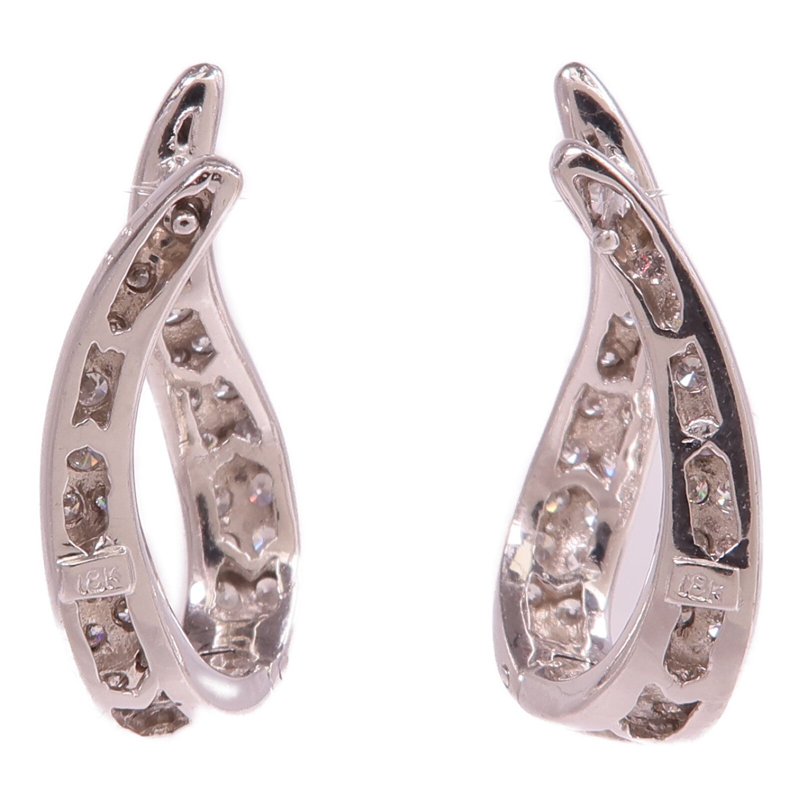 JEWELRY 18K白金Diamond Earrings鑽石耳環